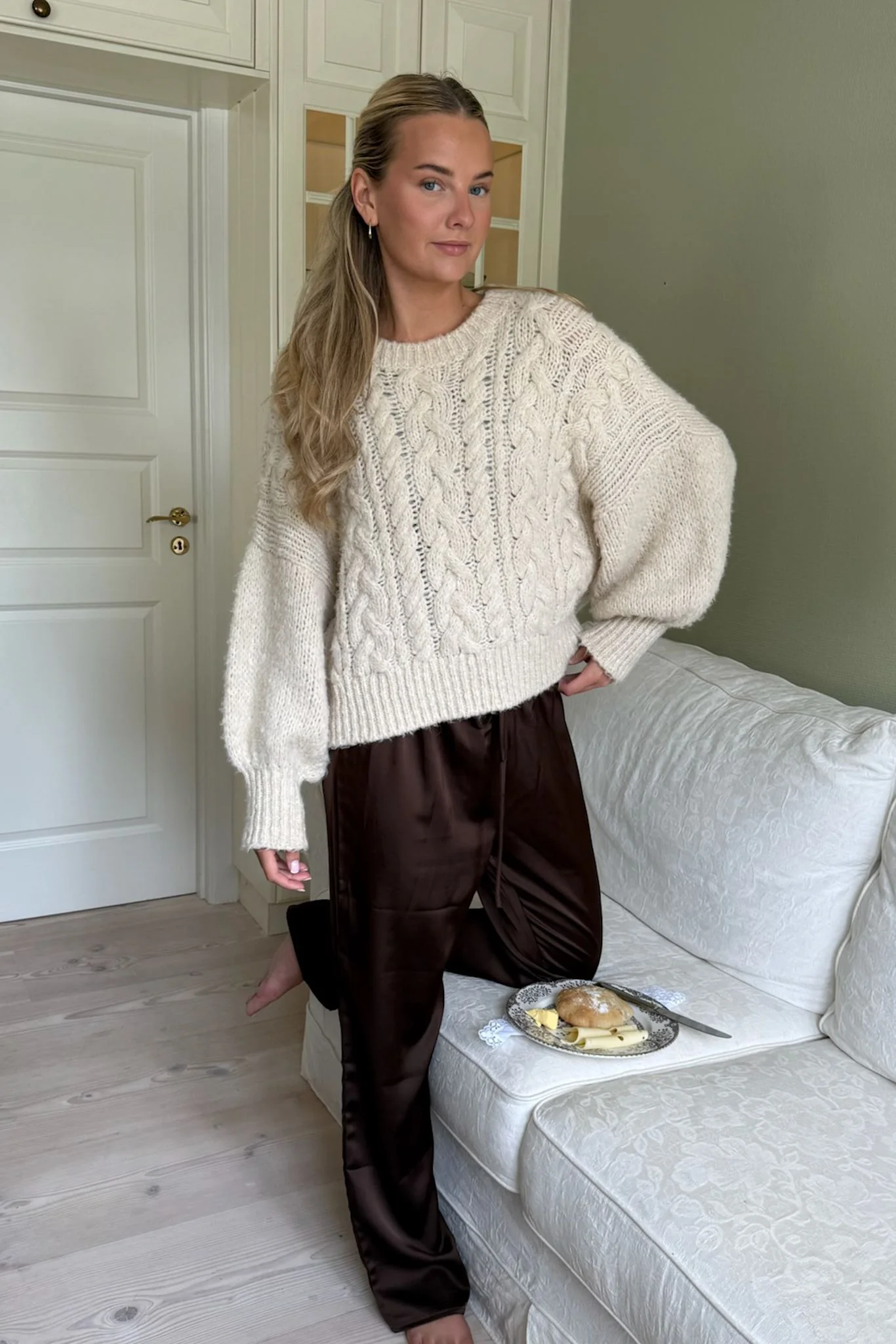 FieIC Pants - Dark Brown Satin - Image 4