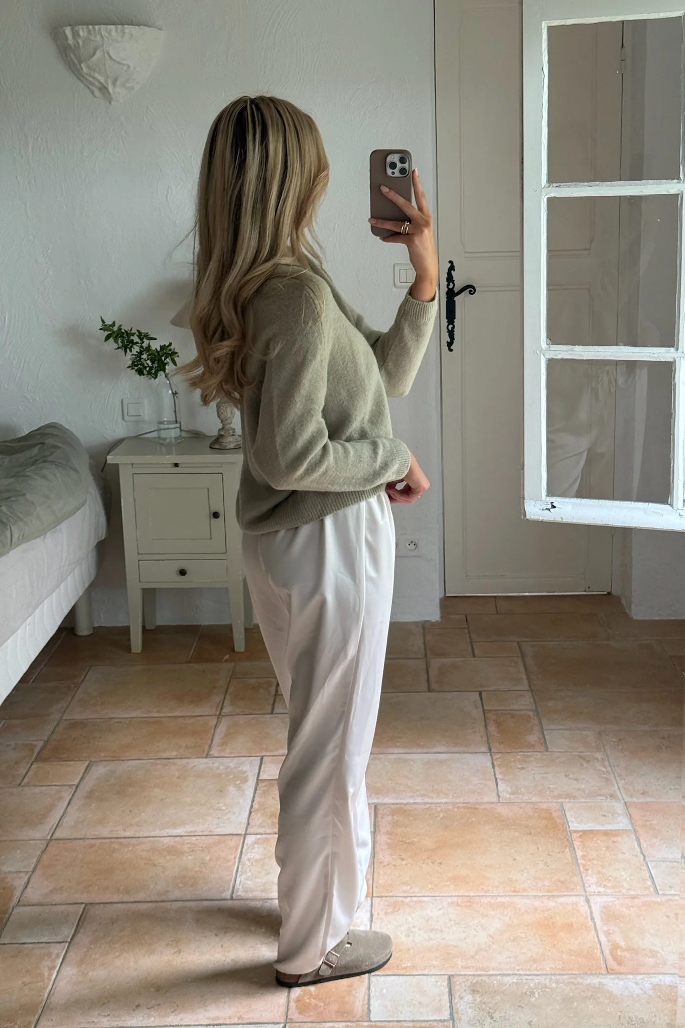 FieIC Pants - Off White Satin - Image 8