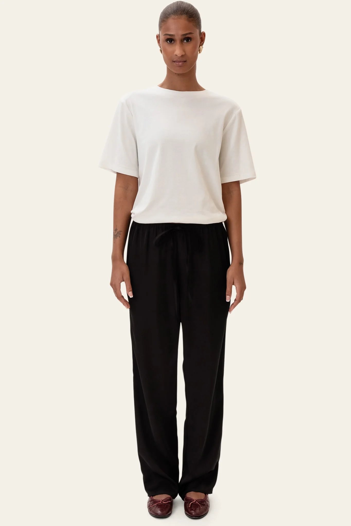 FieIC Pants - Black Satin - Image 2