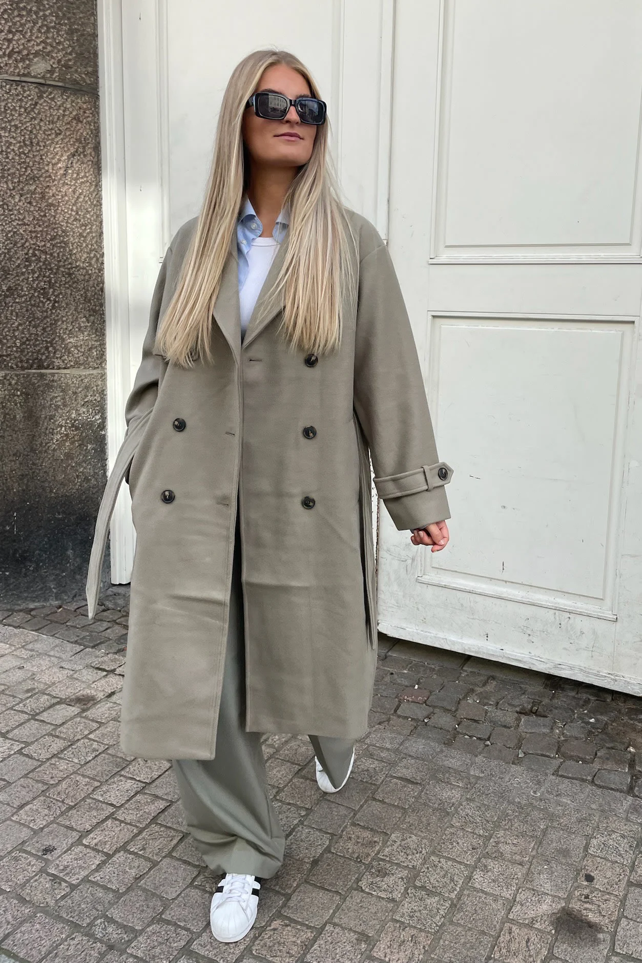 VMFortune Long Trench Coat - Laurel Oak Solid - Image 5