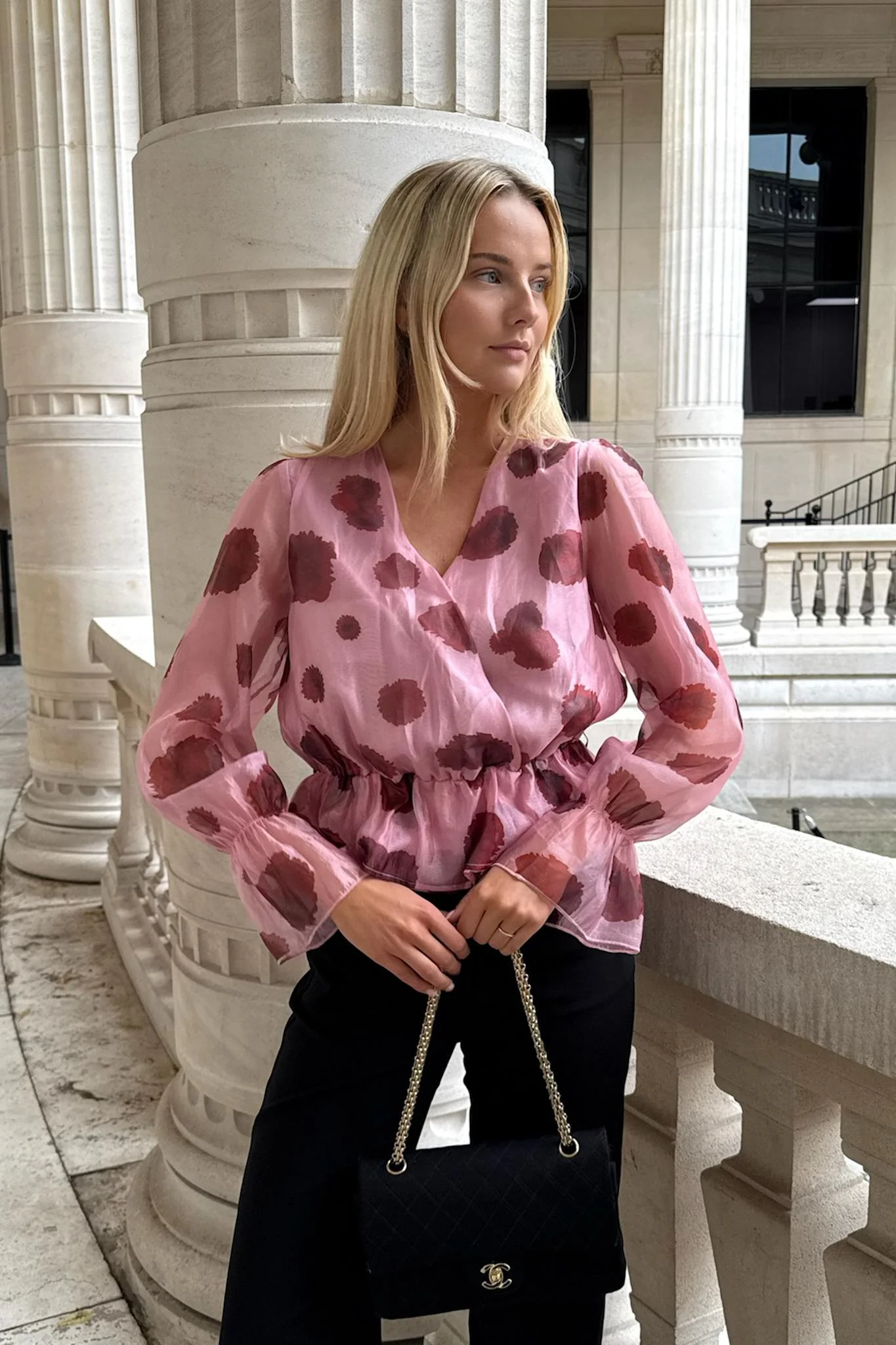 FreyaIC Shirt - Pink Red Flower Print - Image 2