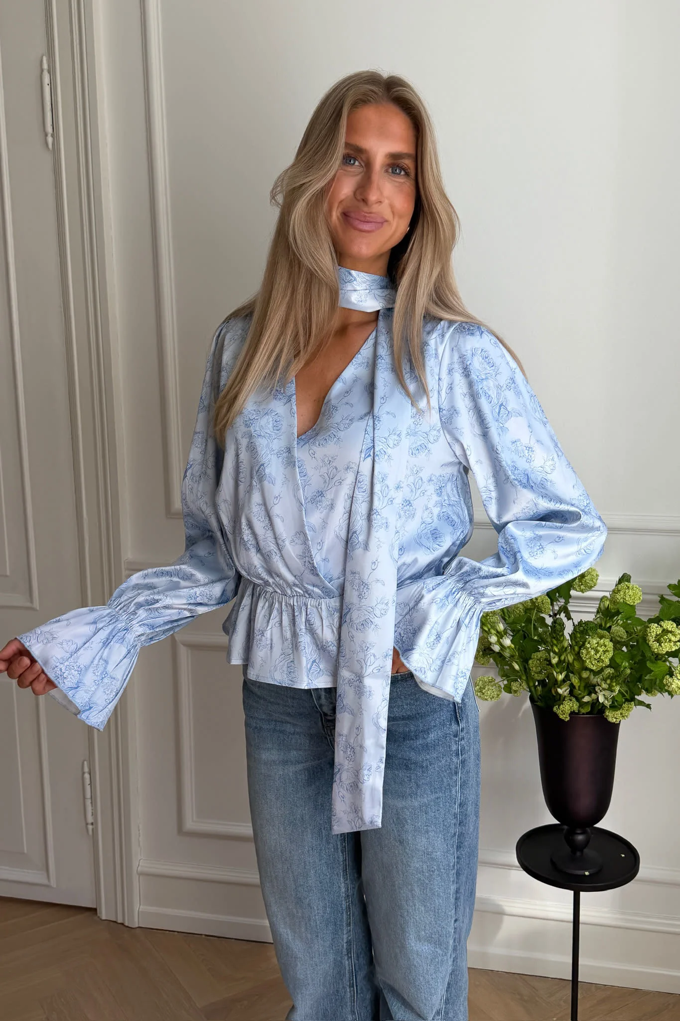 FreyaIC Shirt - Soft Blue Blossom - Image 7