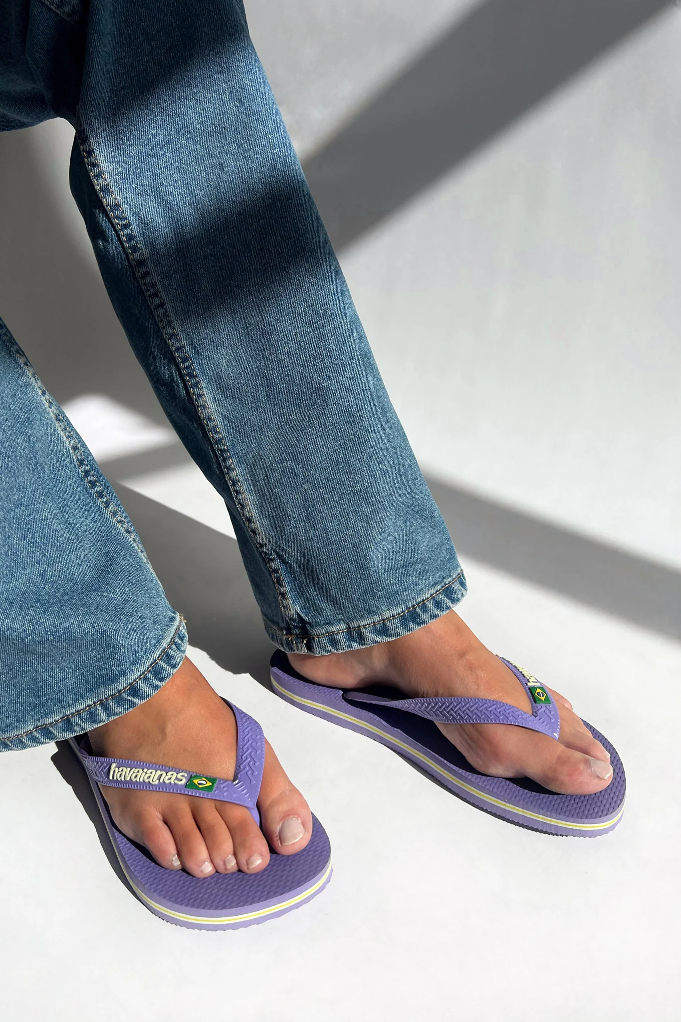 Havaianas Brasil Logo Flip Flop - Purple Paisley