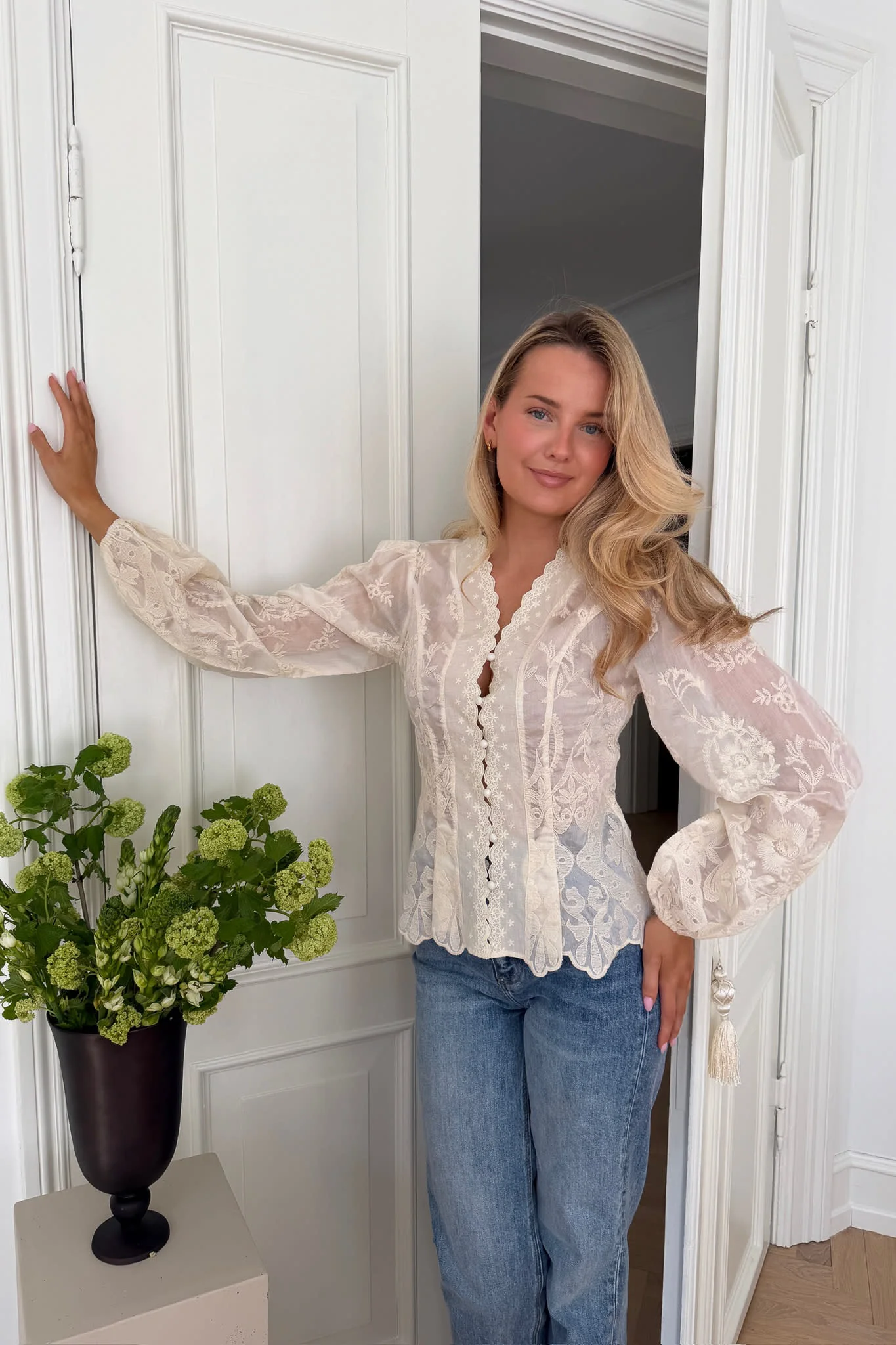 HazelIC Shirt - Vintage Off White Lace - Image 2