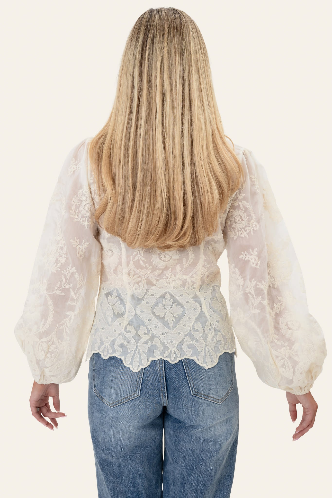 HazelIC Shirt - Vintage Off White Lace - Image 5