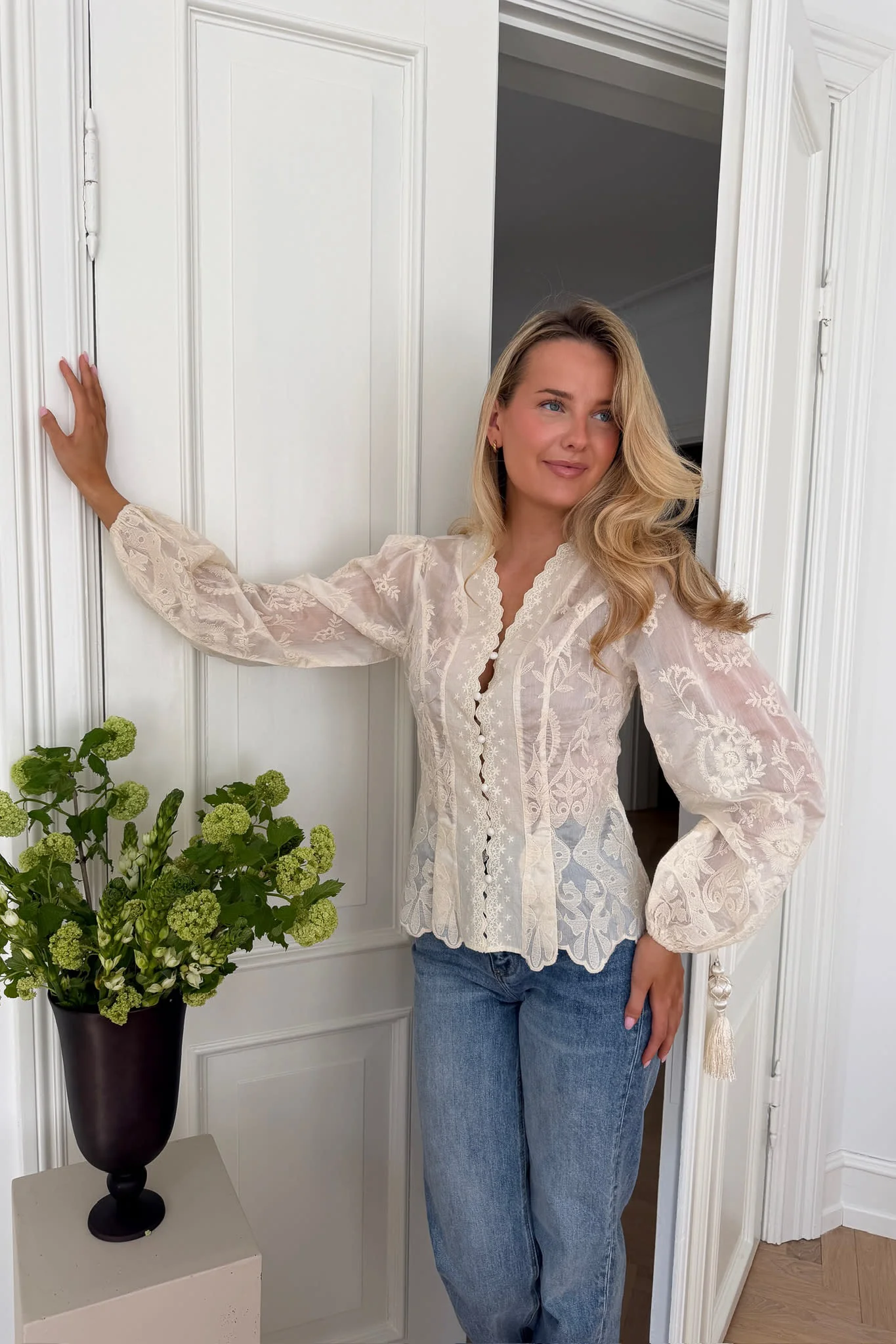 HazelIC Shirt - Vintage Off White Lace - Image 7