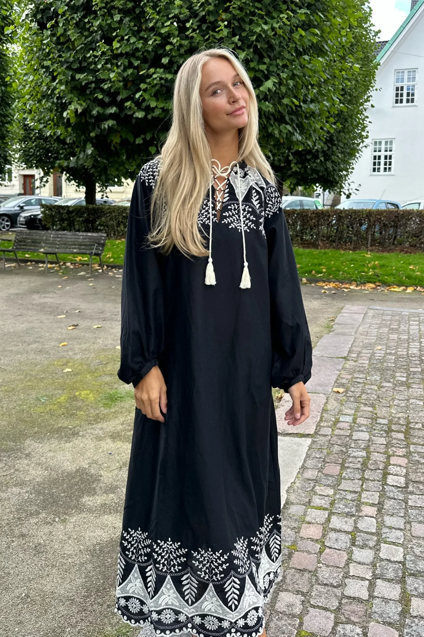 HollieIC Dress - Black Embroidery - Image 7