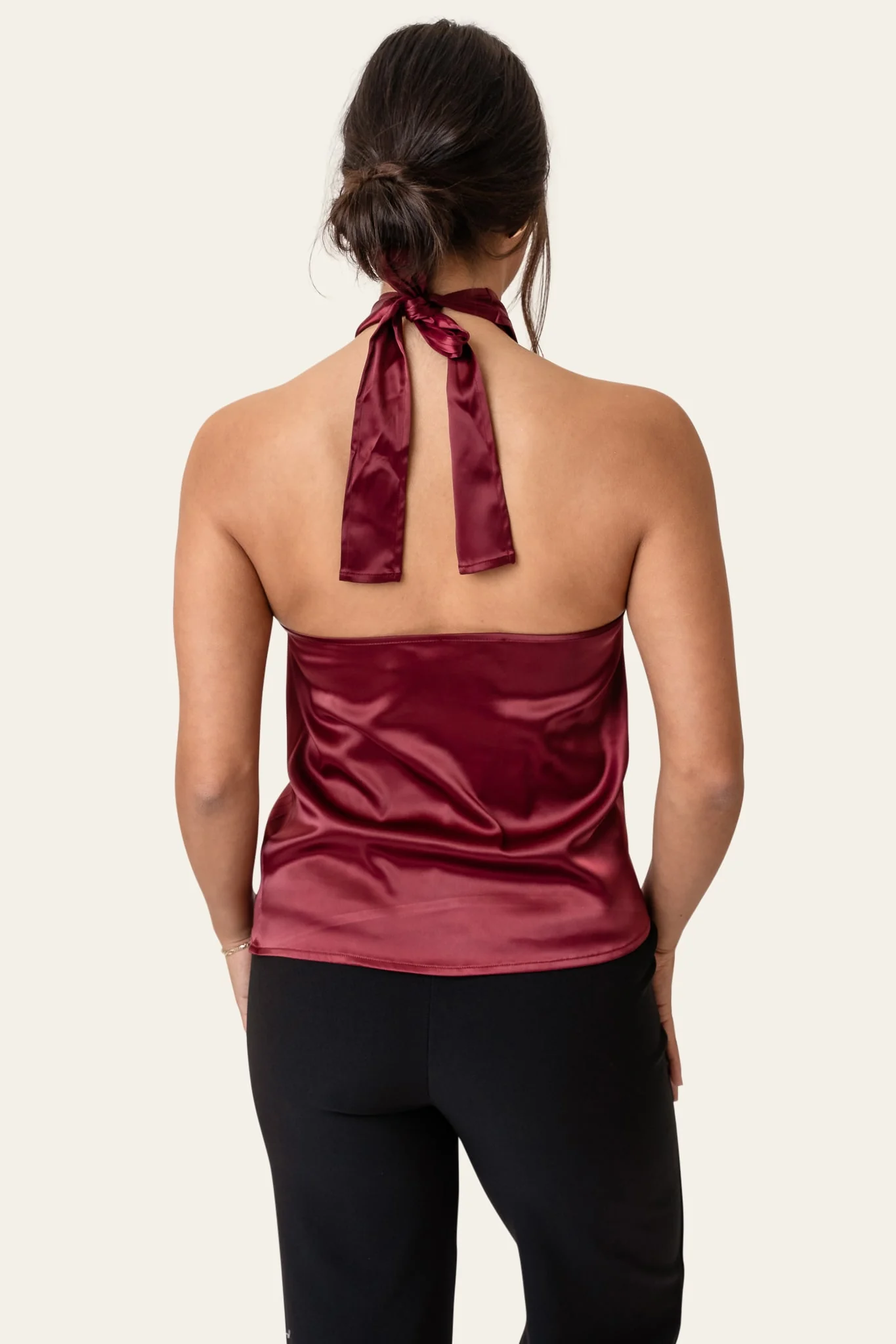 HollyIC Wrap Top - Bordeaux - Image 4