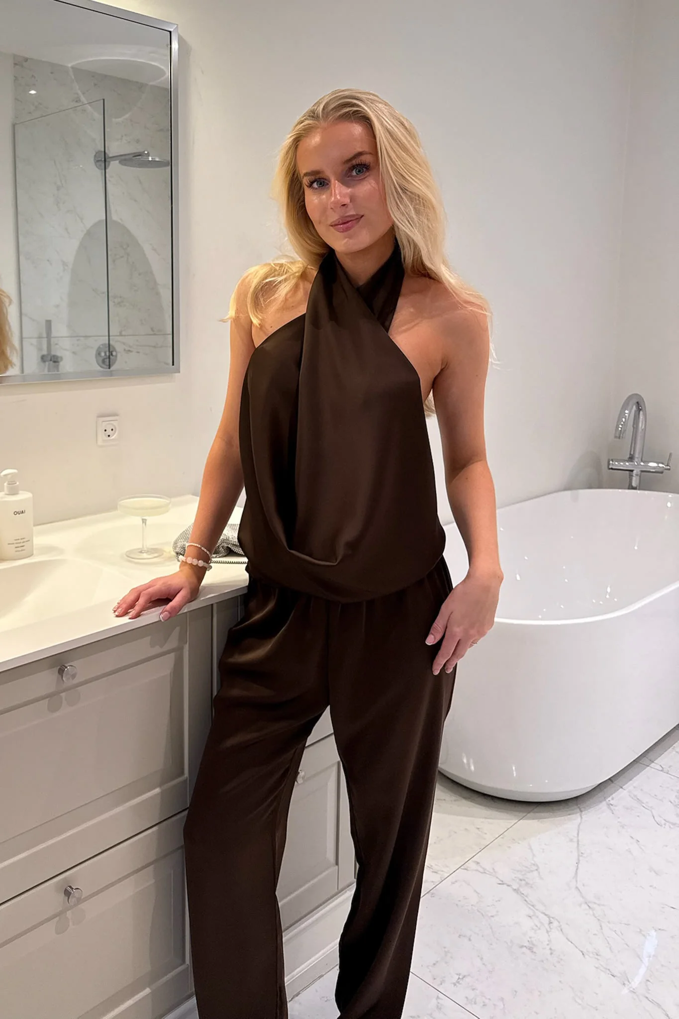 HollyIC Wrap Top - Dark Brown - Image 9