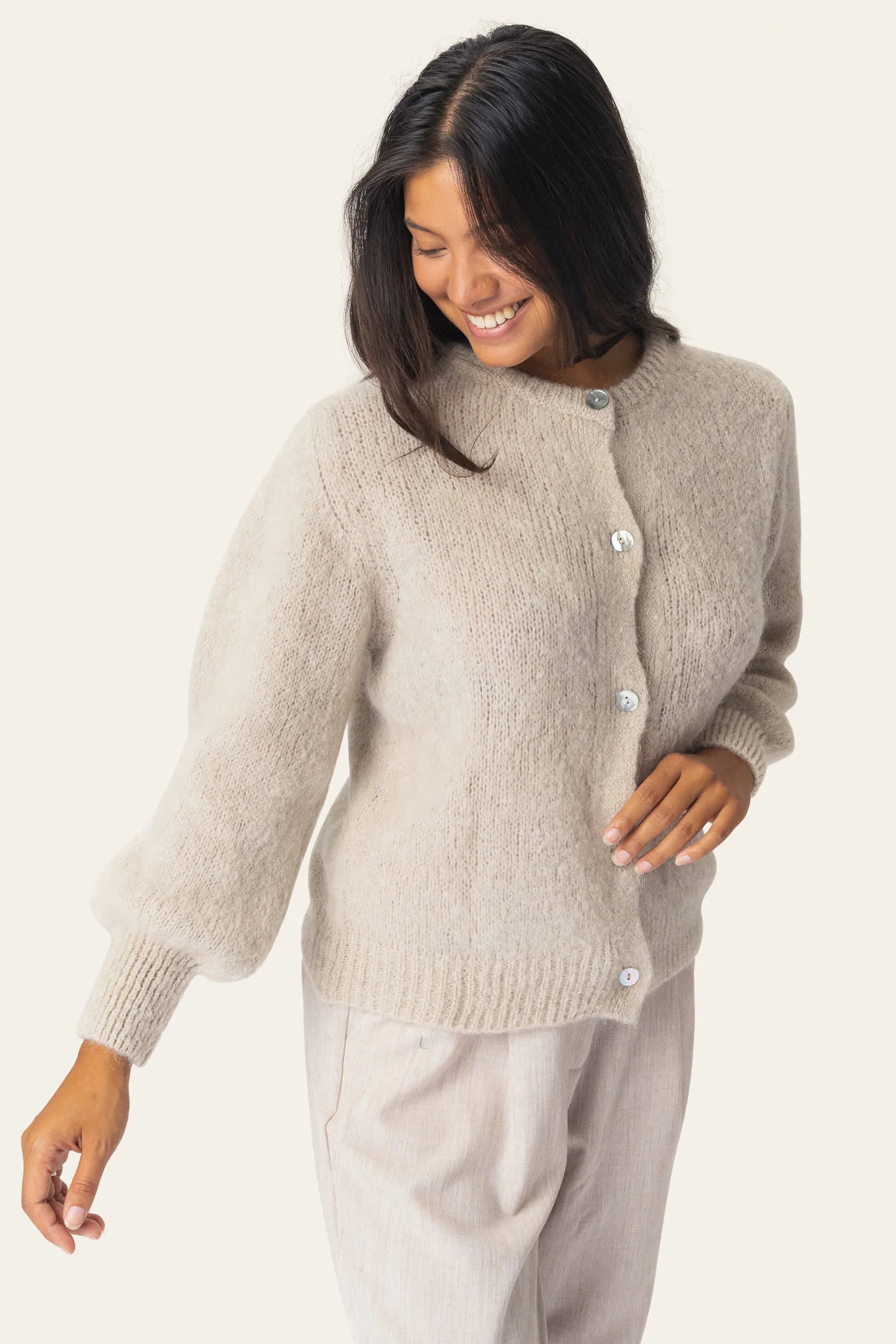 IdaIC Cardigan - Beige - Image 2