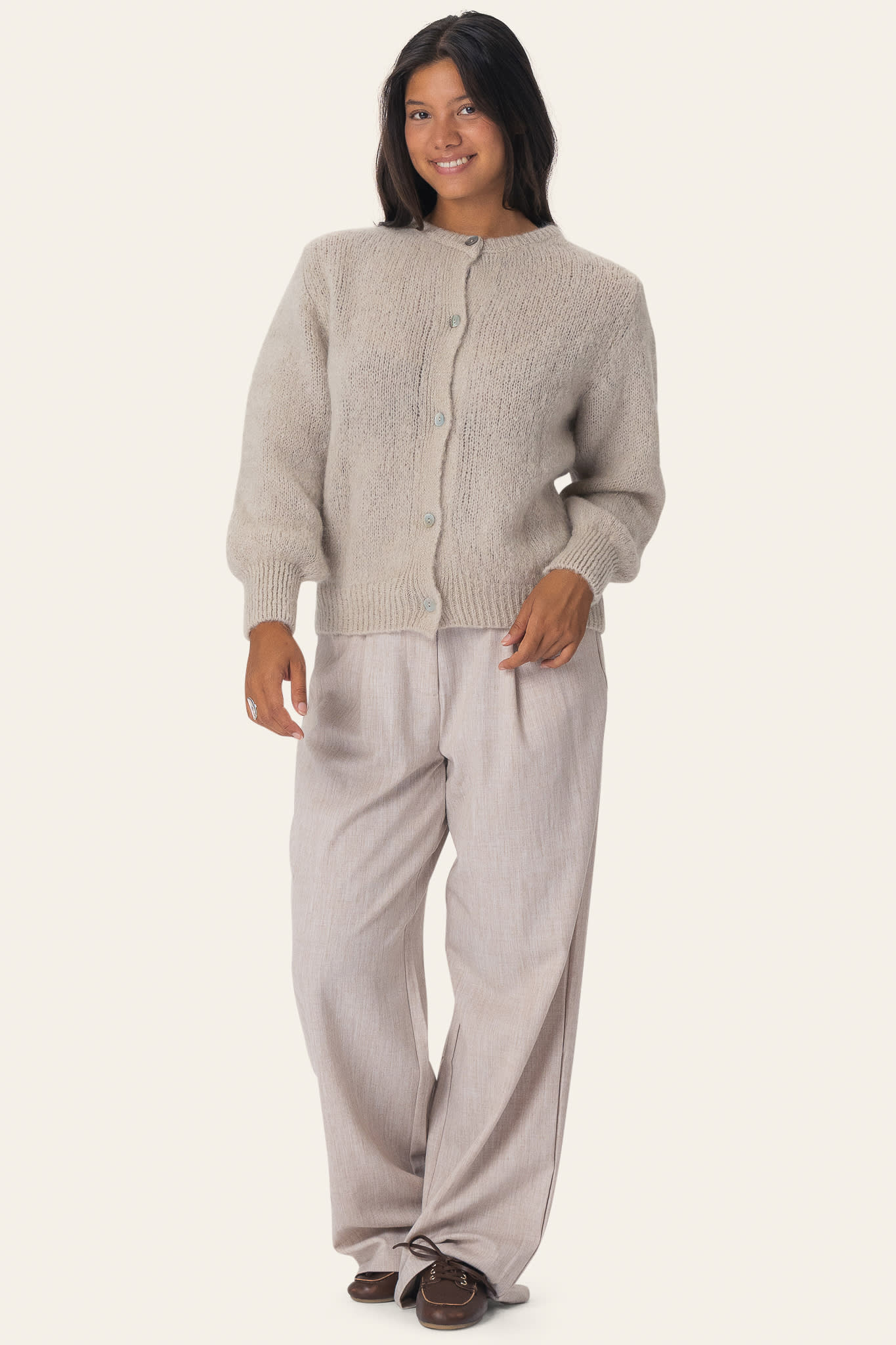 IdaIC Cardigan - Beige - Image 3