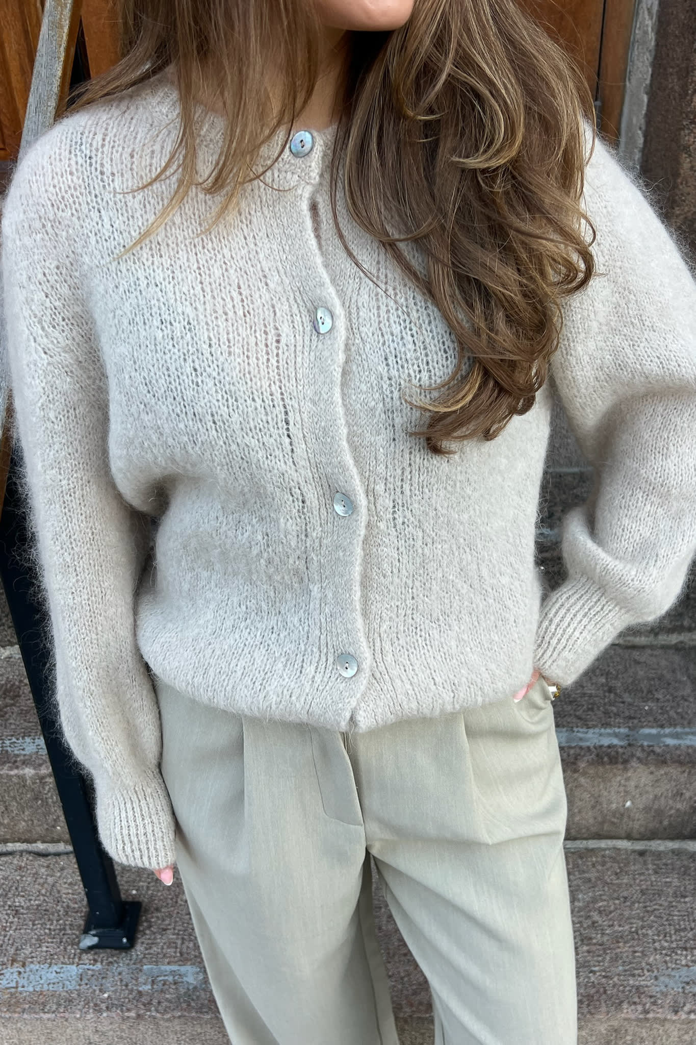 IdaIC Cardigan - Beige - Image 6