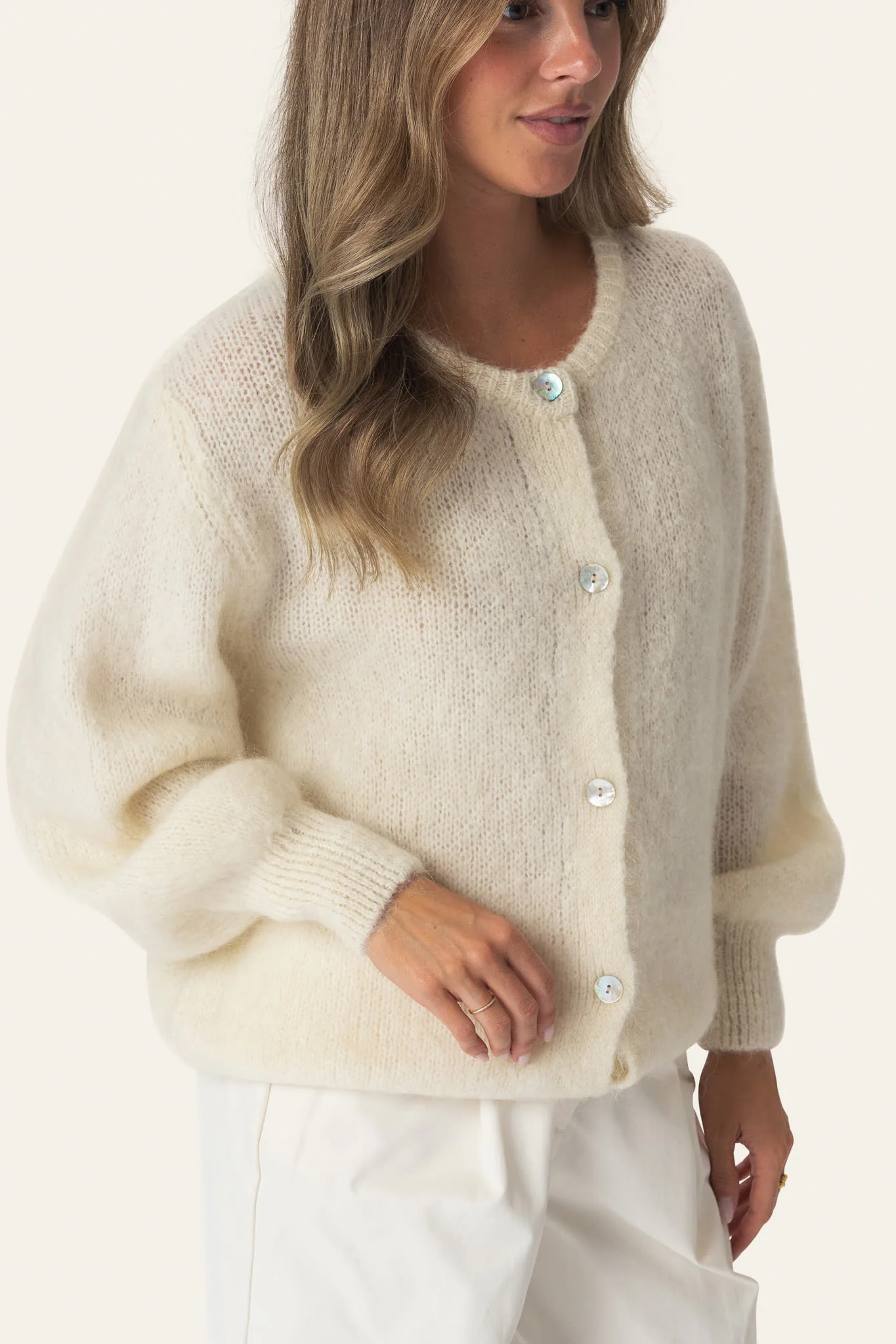 IdaIC Cardigan - White - Image 3
