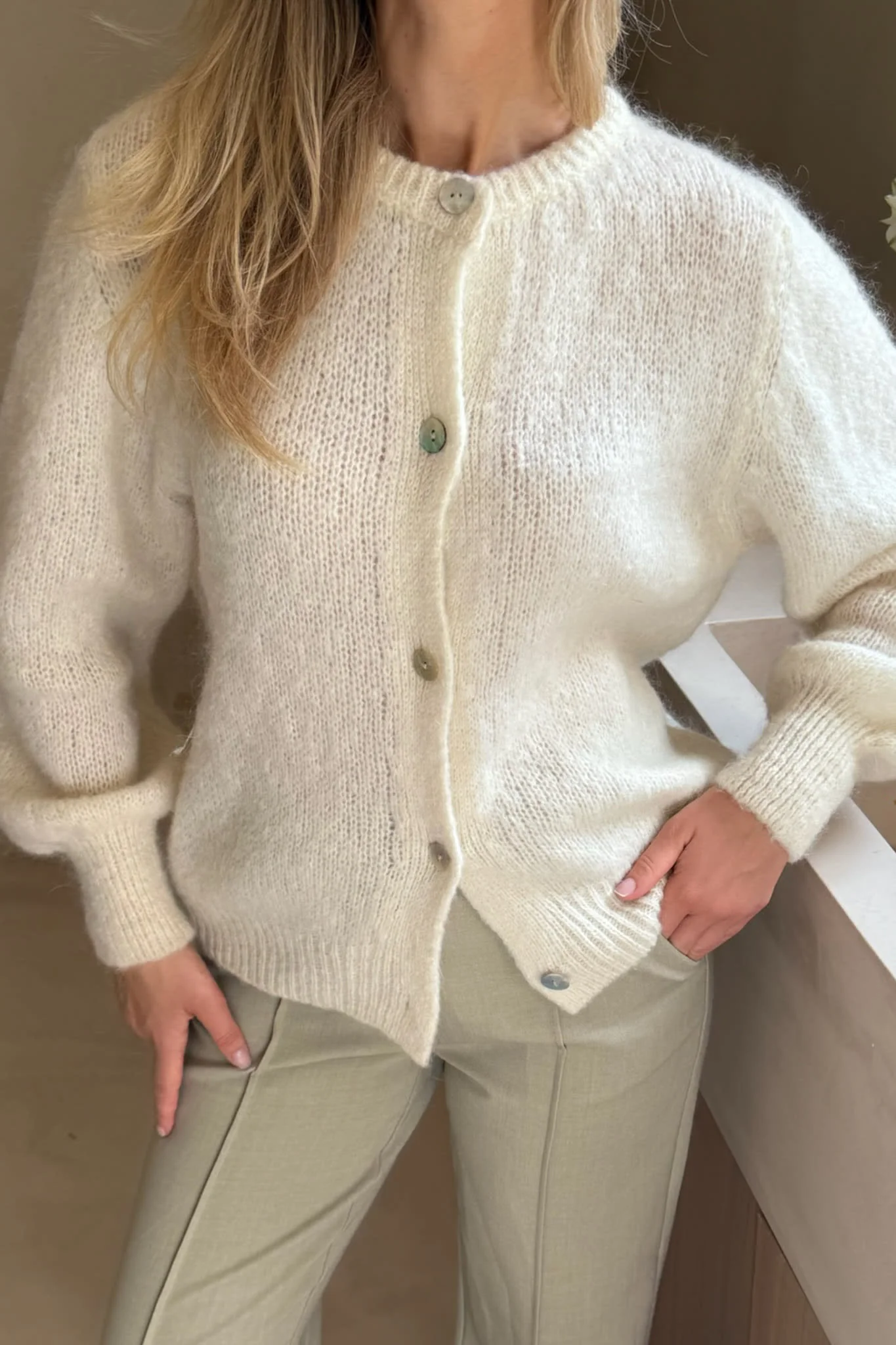 IdaIC Cardigan - White - Image 5