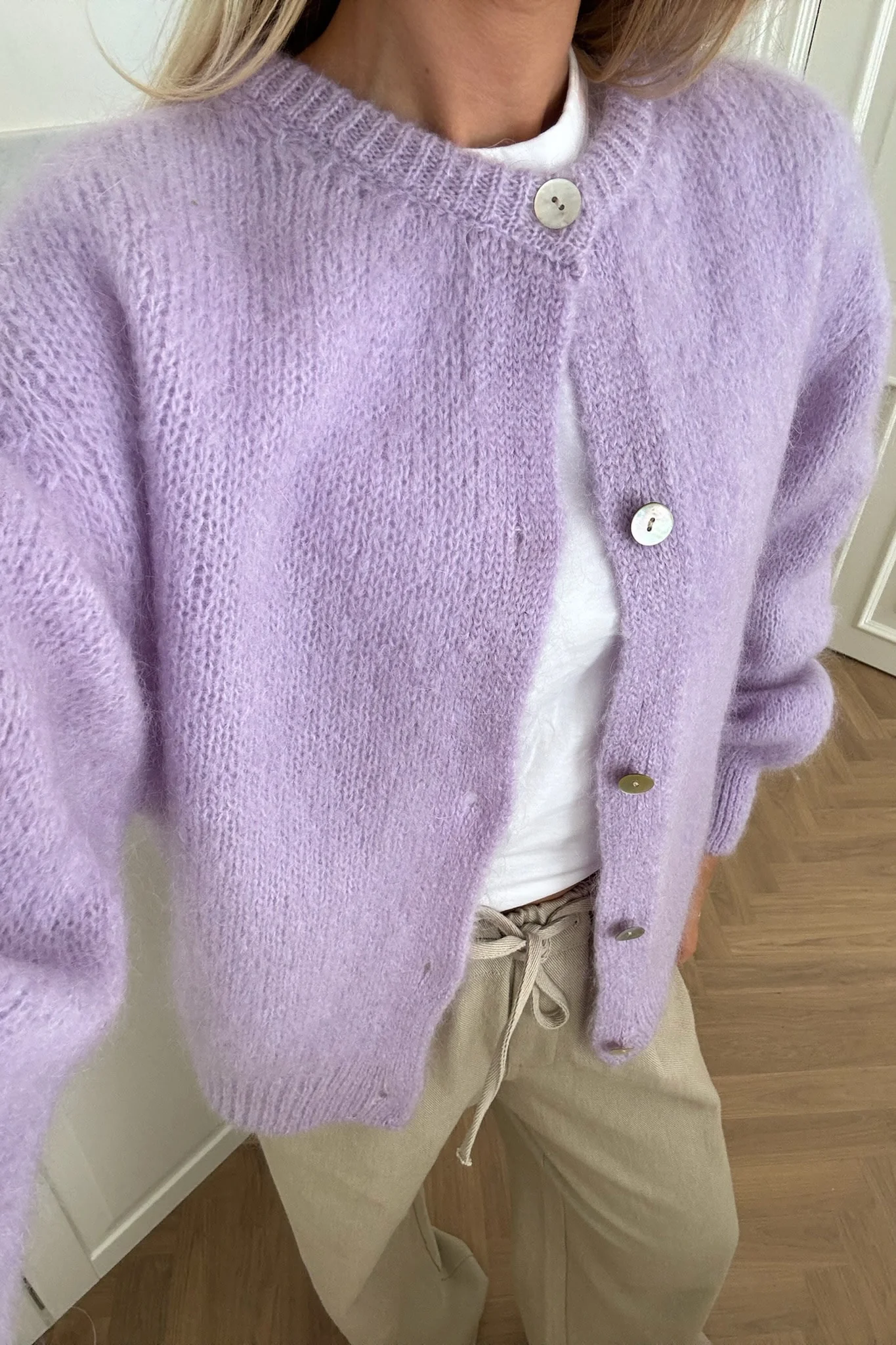 IdaIC Cardigan - Light Purple - Image 3