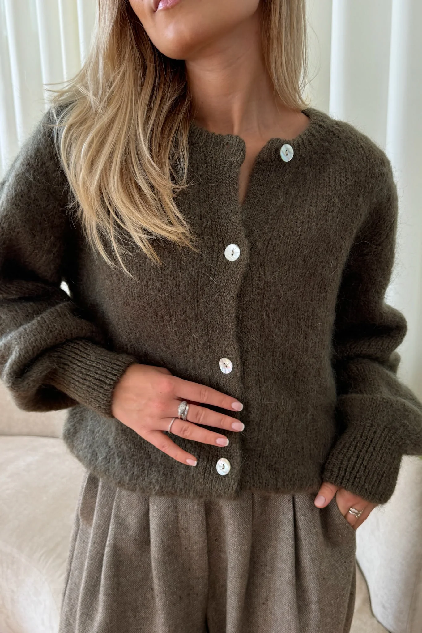 IdaIC Cardigan - Army Green - Image 8