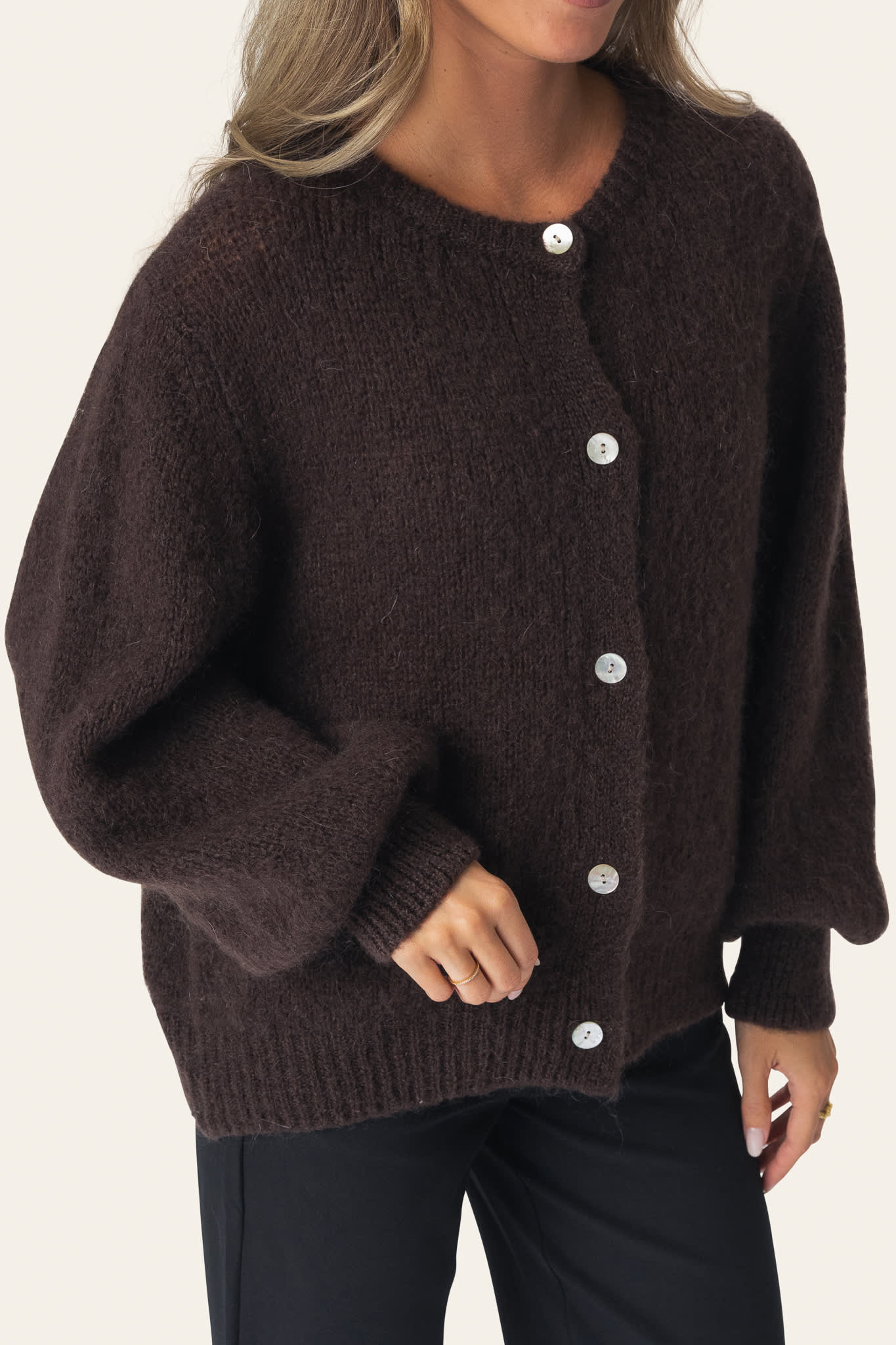 IdaIC Cardigan - Dark Brown