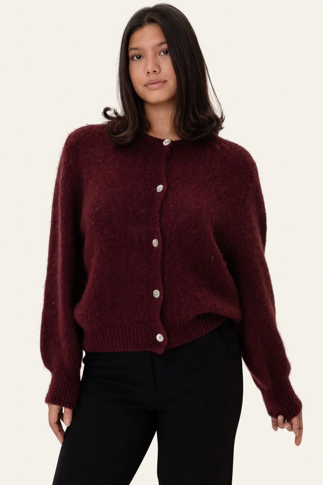 IdaIC Cardigan - Bordeaux - Image 2