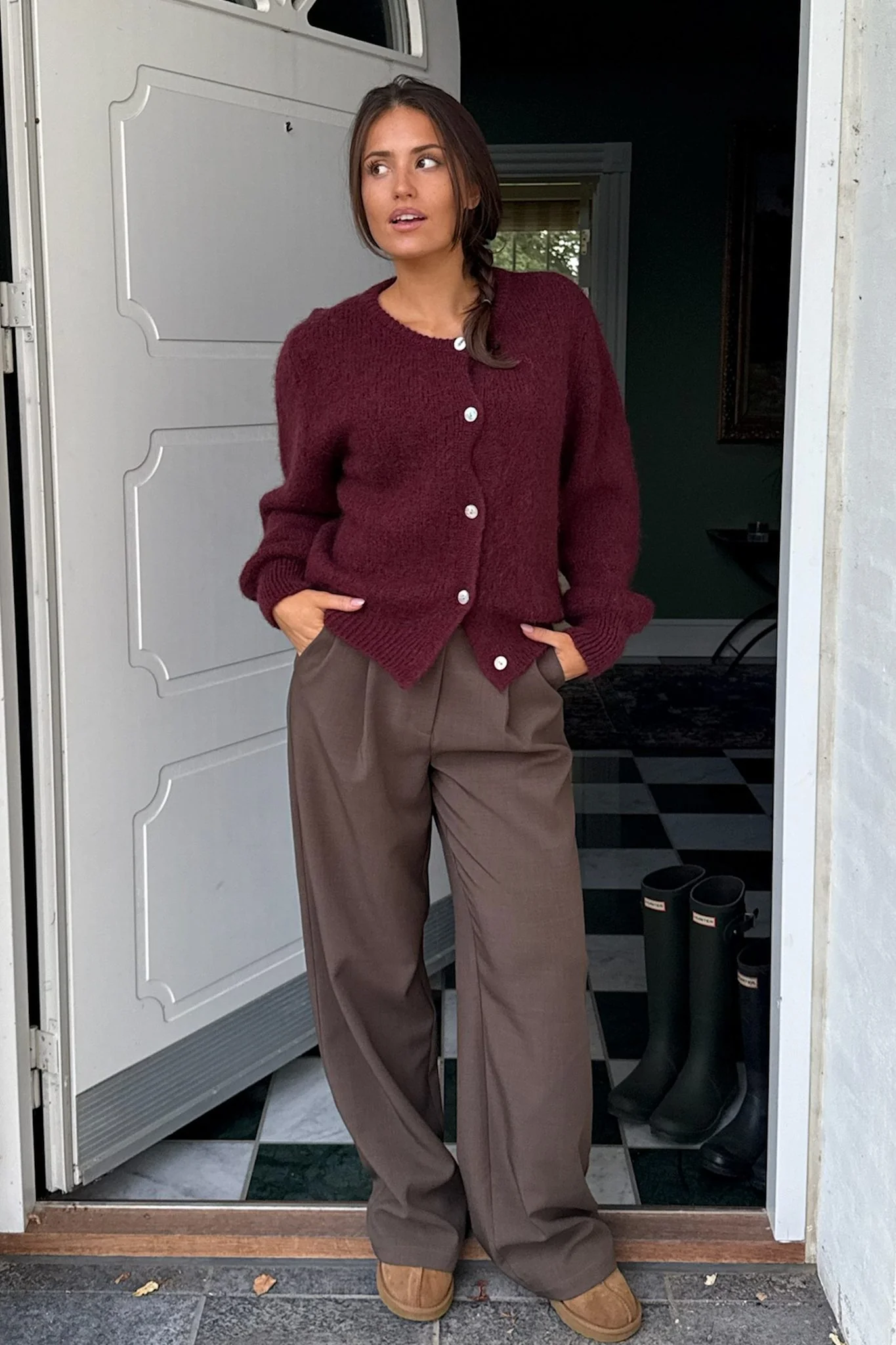 IdaIC Cardigan - Bordeaux - Image 7