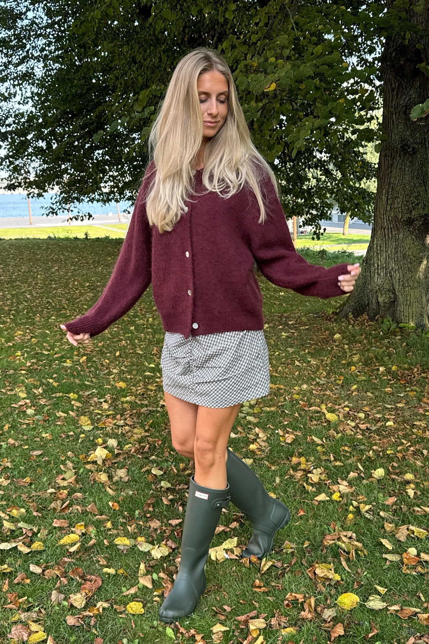 IdaIC Cardigan - Bordeaux - Image 9