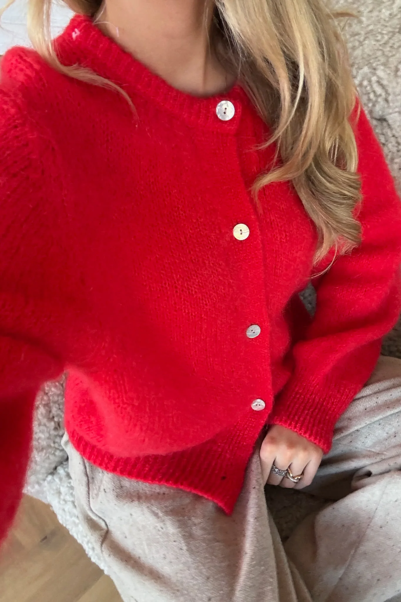 IdaIC Cardigan - Red