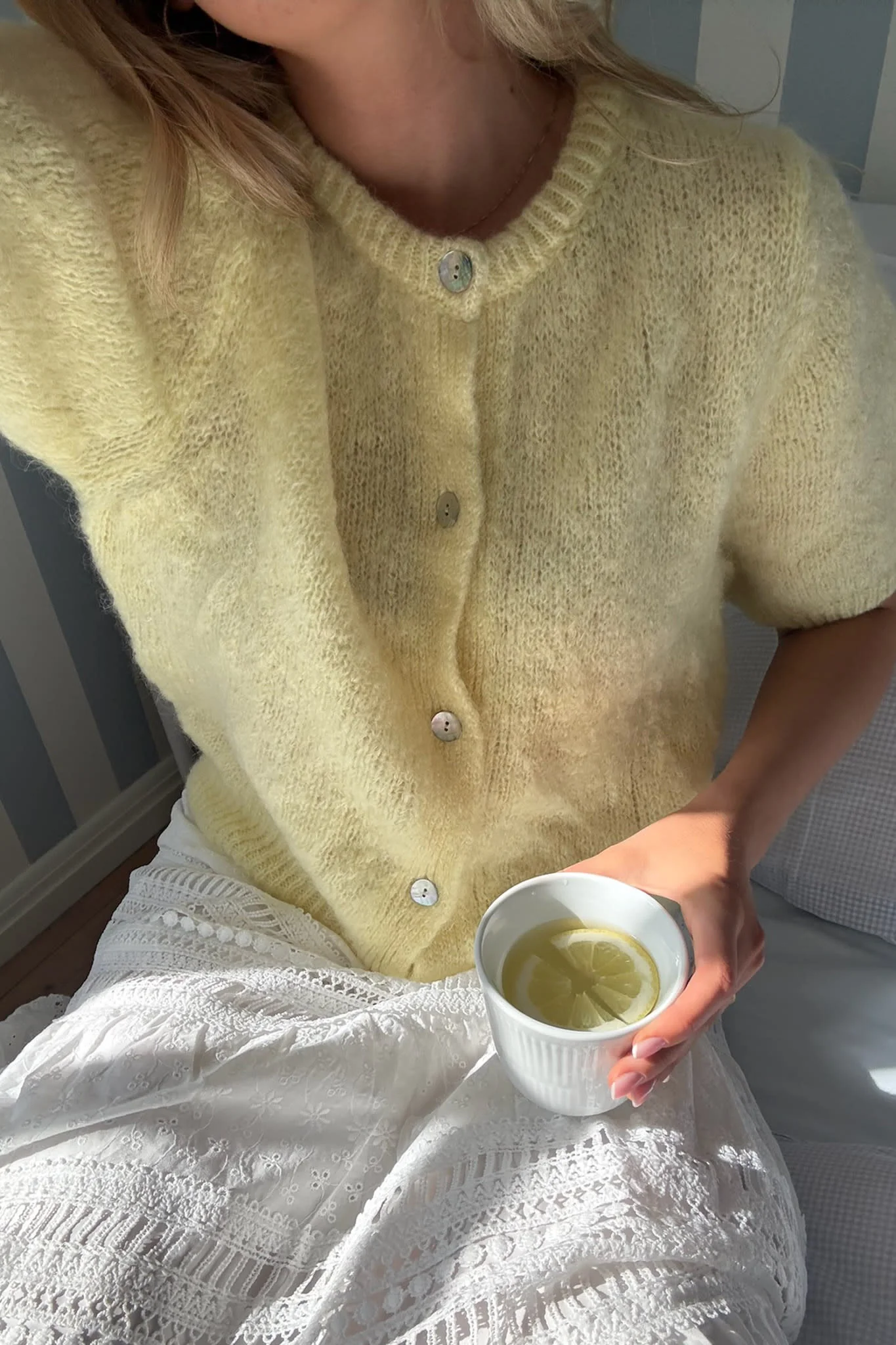 IdaIC SS Cardigan - Yellow - Image 5