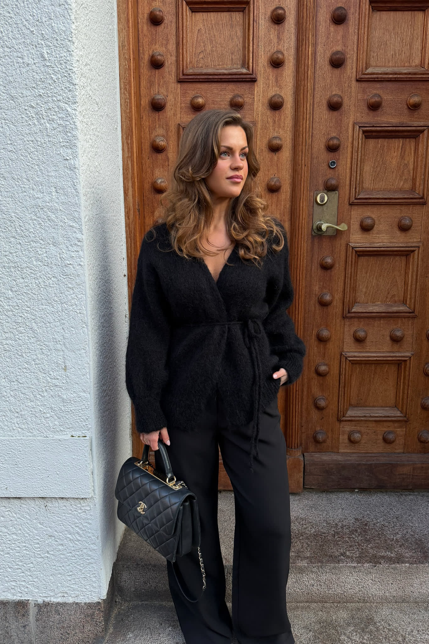 IdaIC Wrap Cardigan - Black