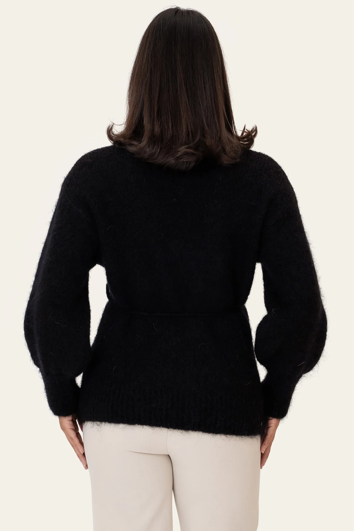 IdaIC Wrap Cardigan - Black - Image 3
