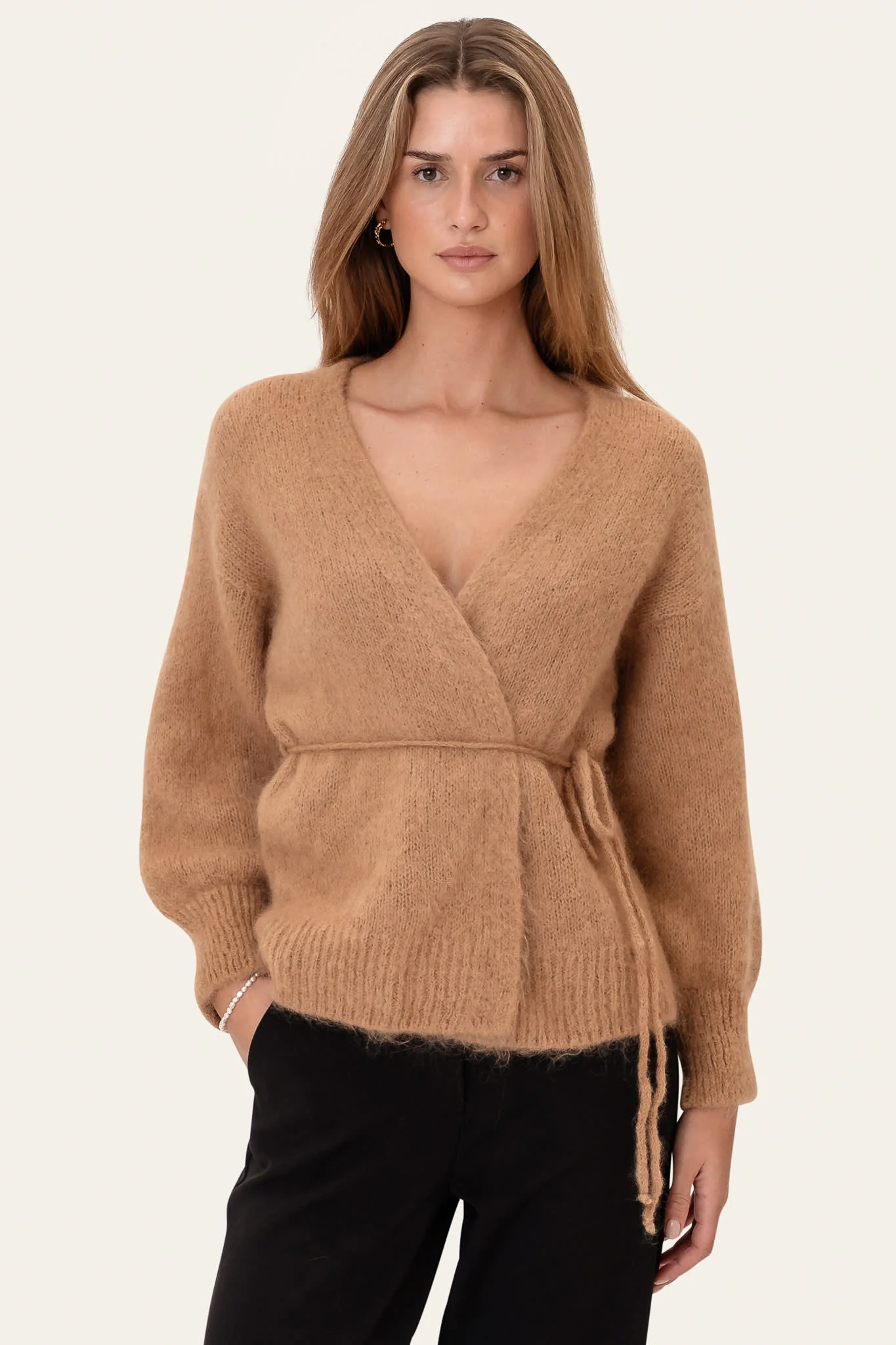 IdaIC Wrap Cardigan - Camel
