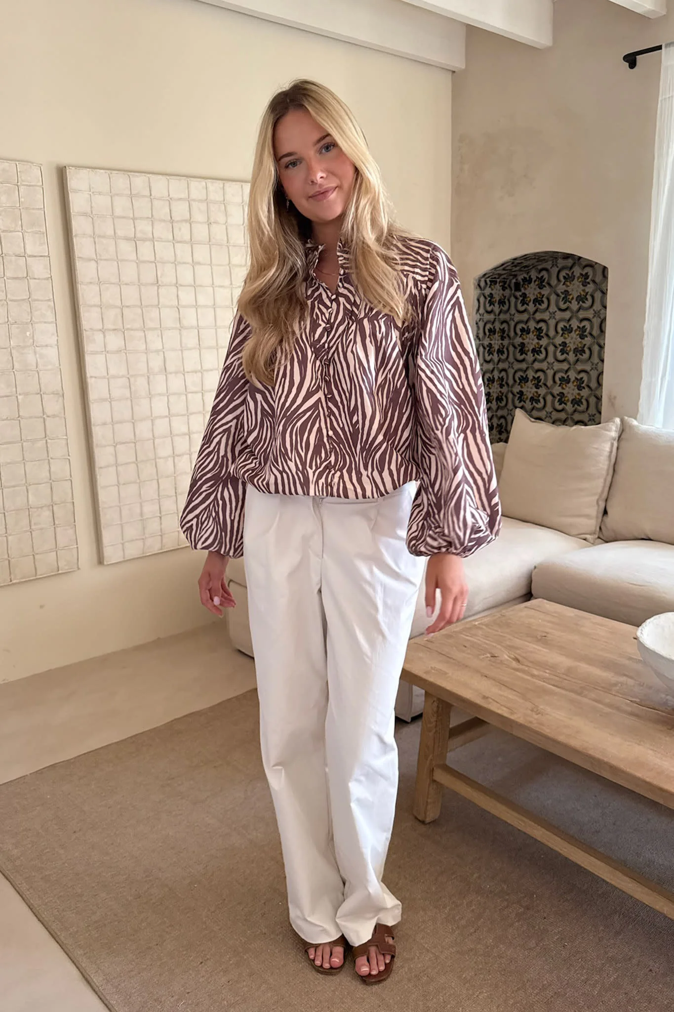 IngeborgIC Shirt - Brown Zebra