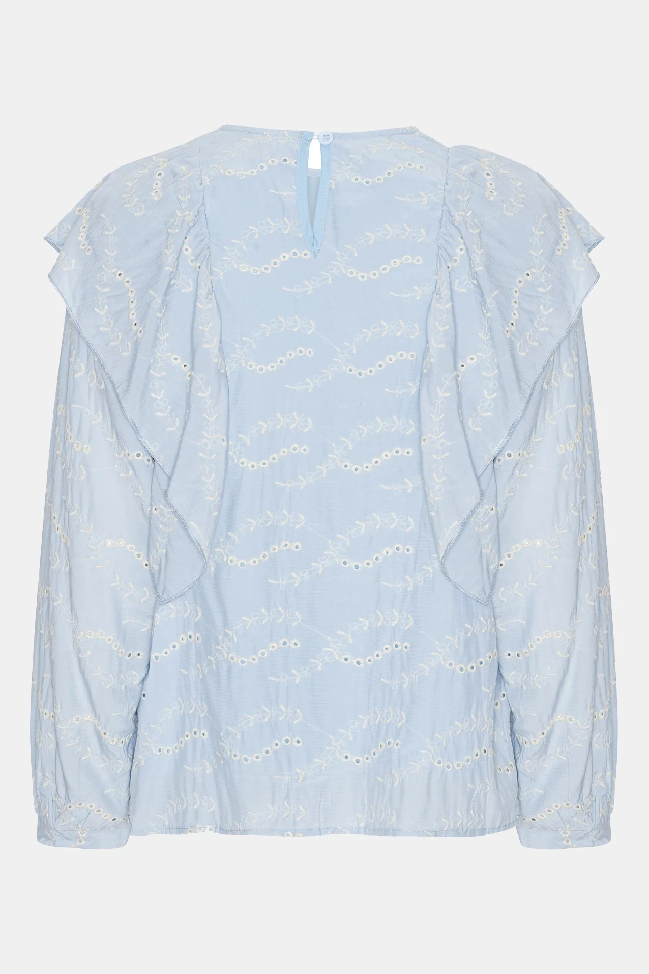 IngridIC Shirt - Blue White Embroidery - Image 11