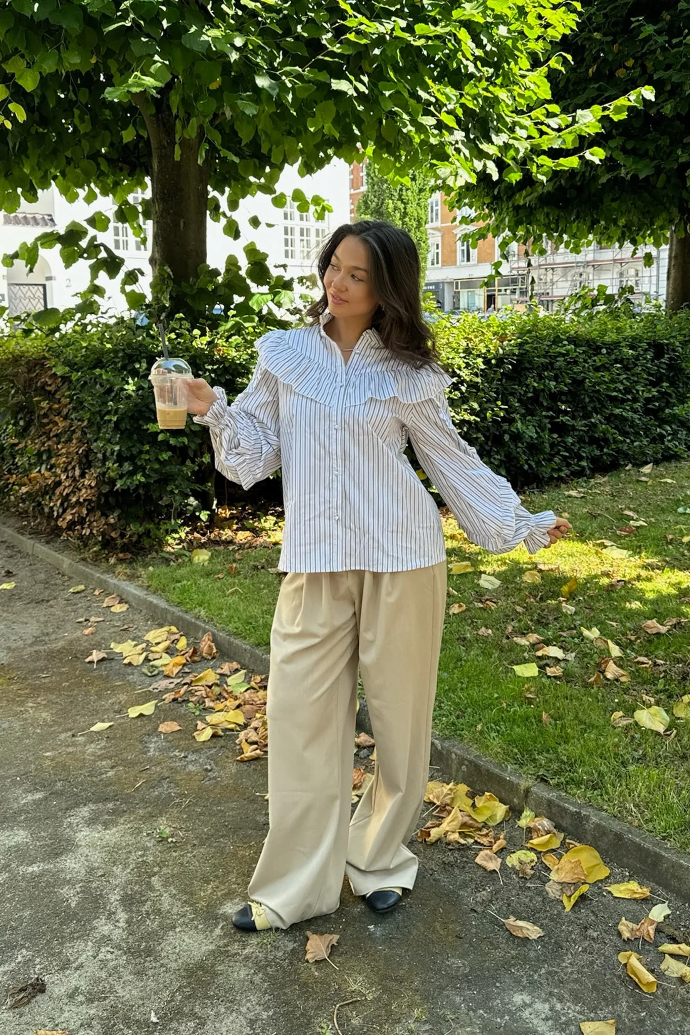 IsaIC Shirt - Beige White Stripe - Image 8