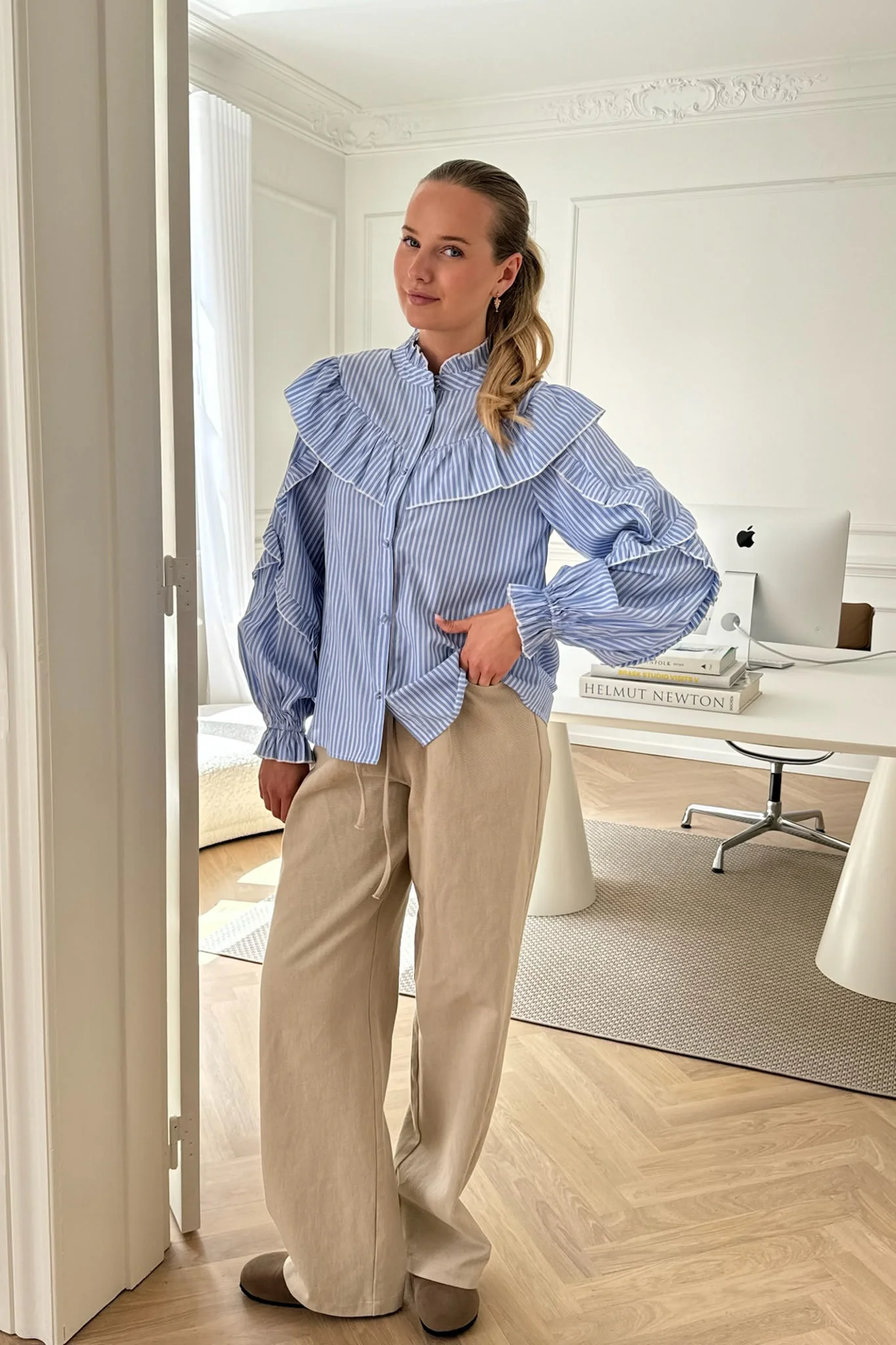 IsaIC Shirt - Blue White Stripe - Image 10