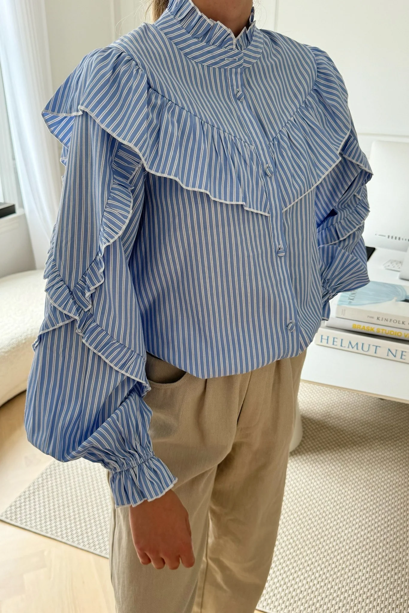 IsaIC Shirt - Blue White Stripe - Image 12