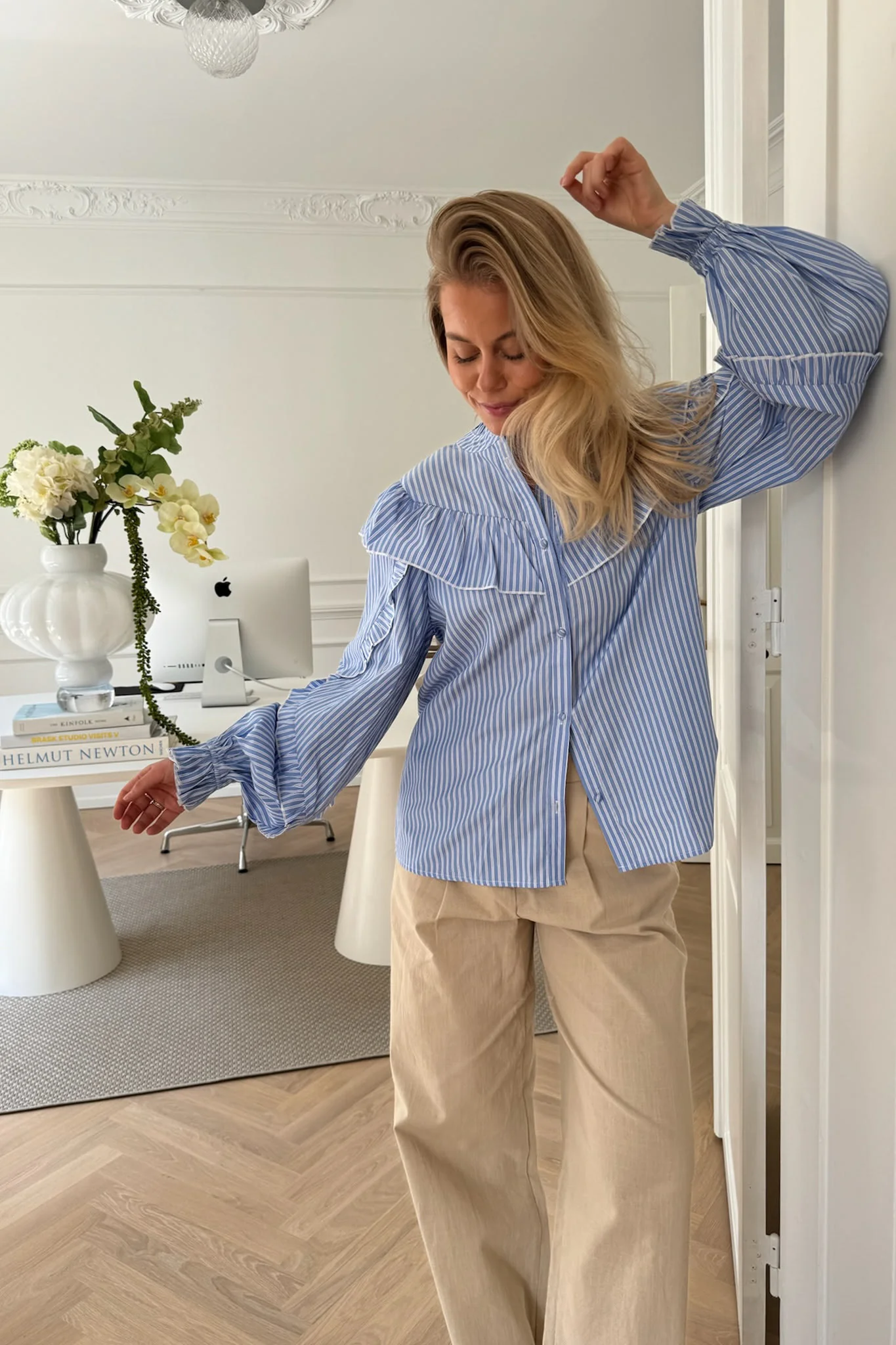 IsaIC Shirt - Blue White Stripe - Image 5