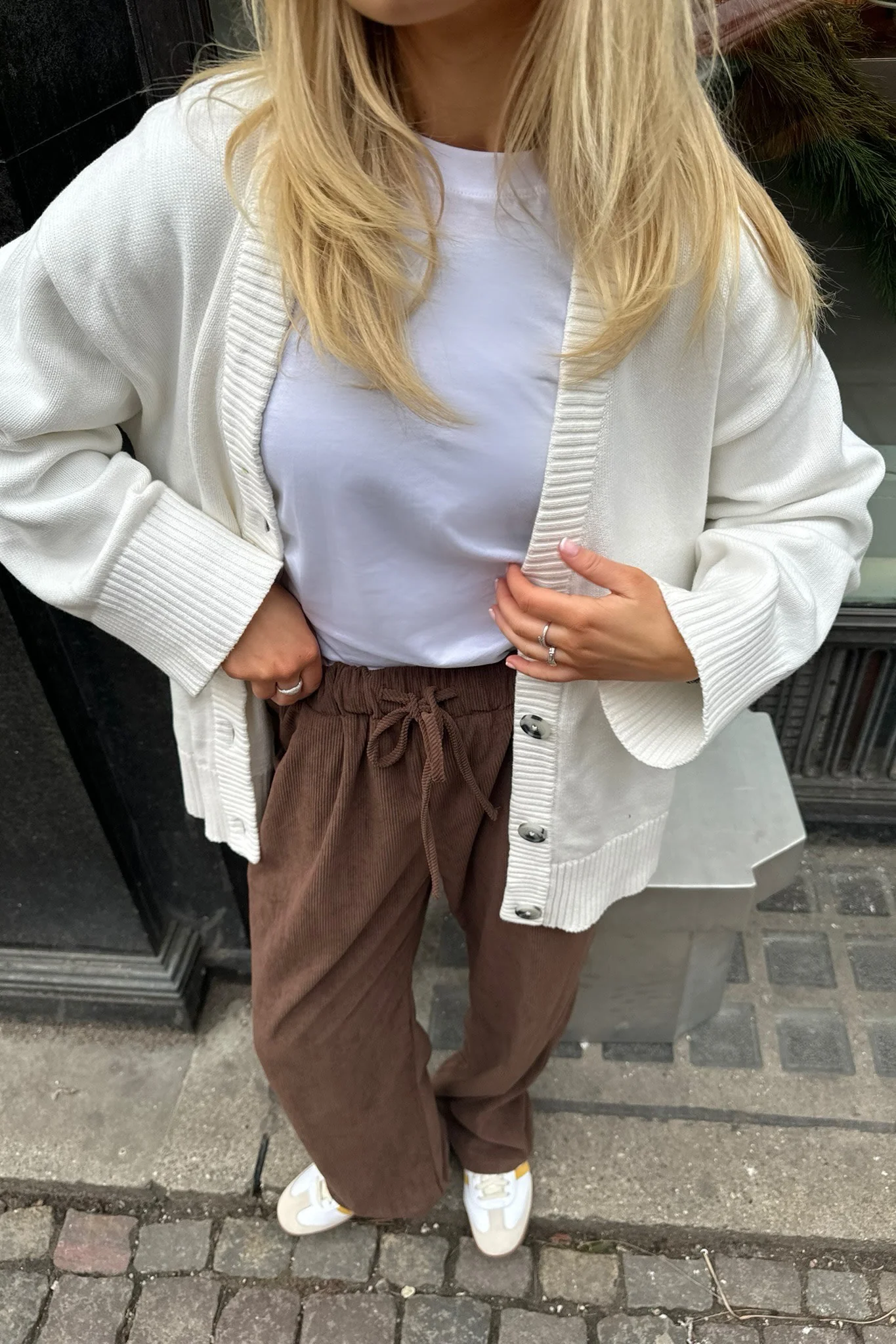 JXLexi Twist Cardigan Knit - Snow White