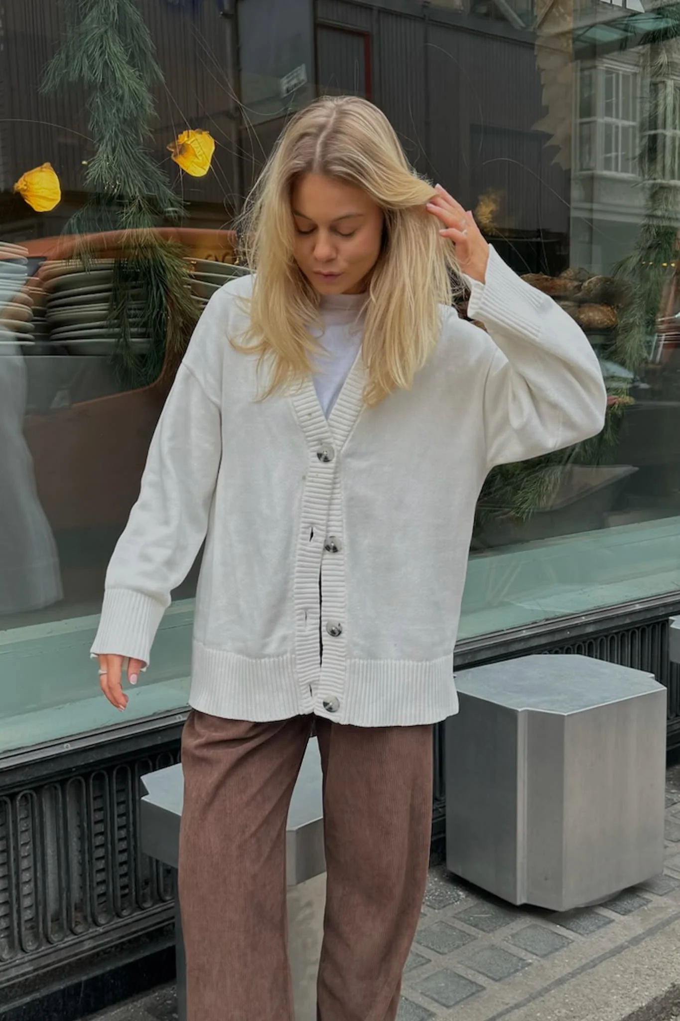 JXLexi Twist Cardigan Knit - Snow White - Image 2