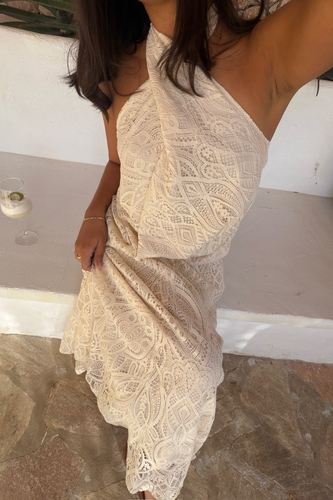 KajaIC Long Skirt - Off White Lace - Image 7