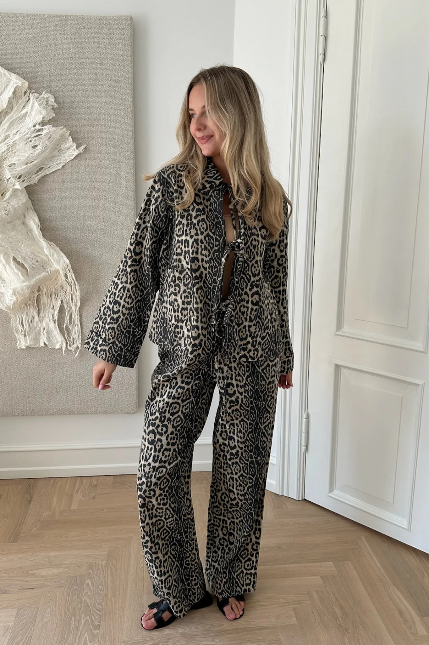KarlaIC Tie Top - Leo Print - Image 5