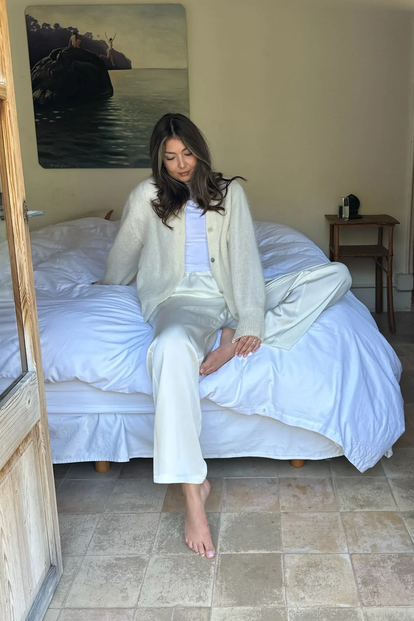 KayaIC Pants - Off White Satin - Image 6