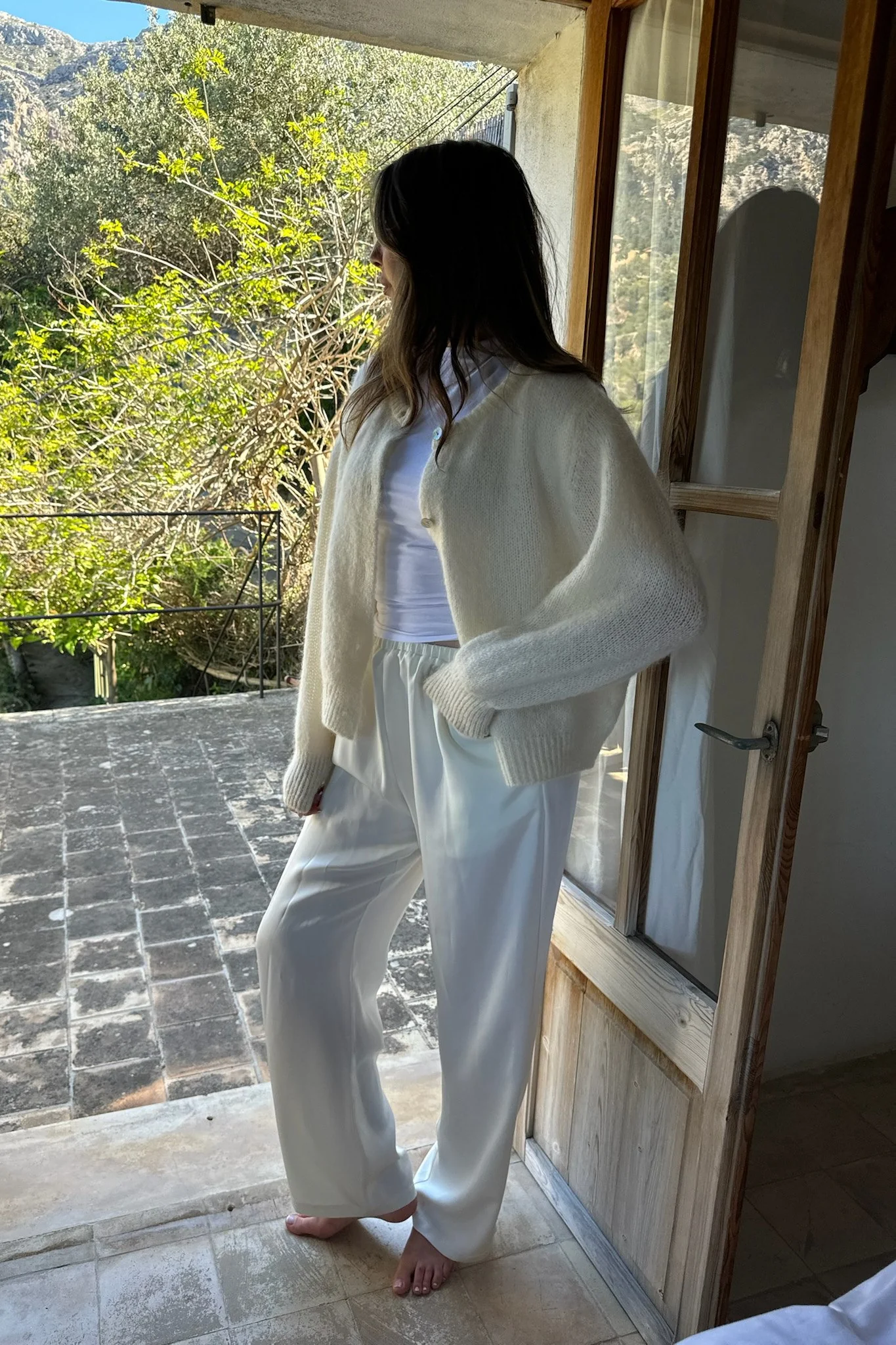 KayaIC Pants - Off White Satin - Image 7