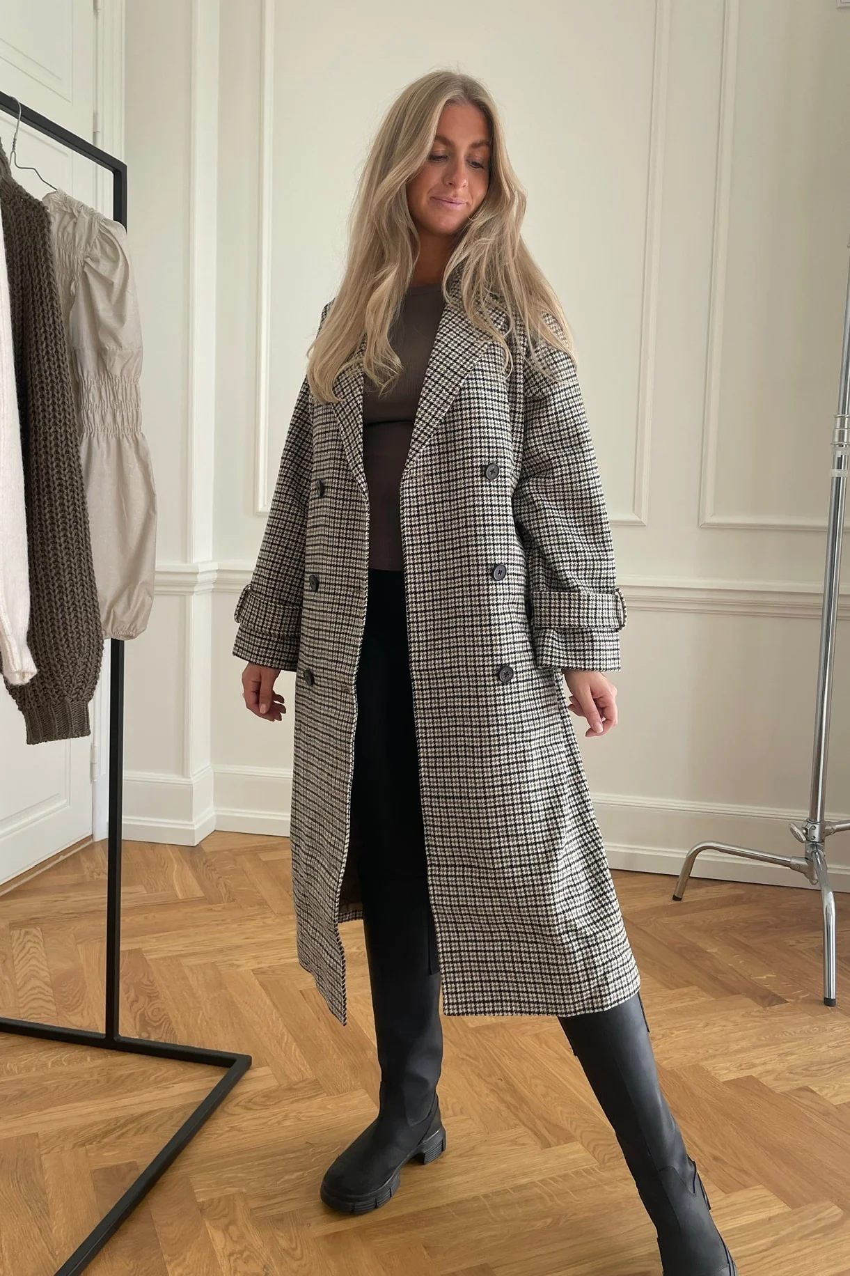 OBJKeily LS Coat - Sepia