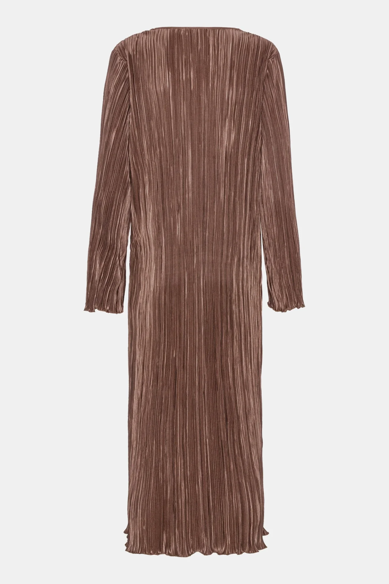 KellyIC Long Plissé Dress - Brown - Image 14