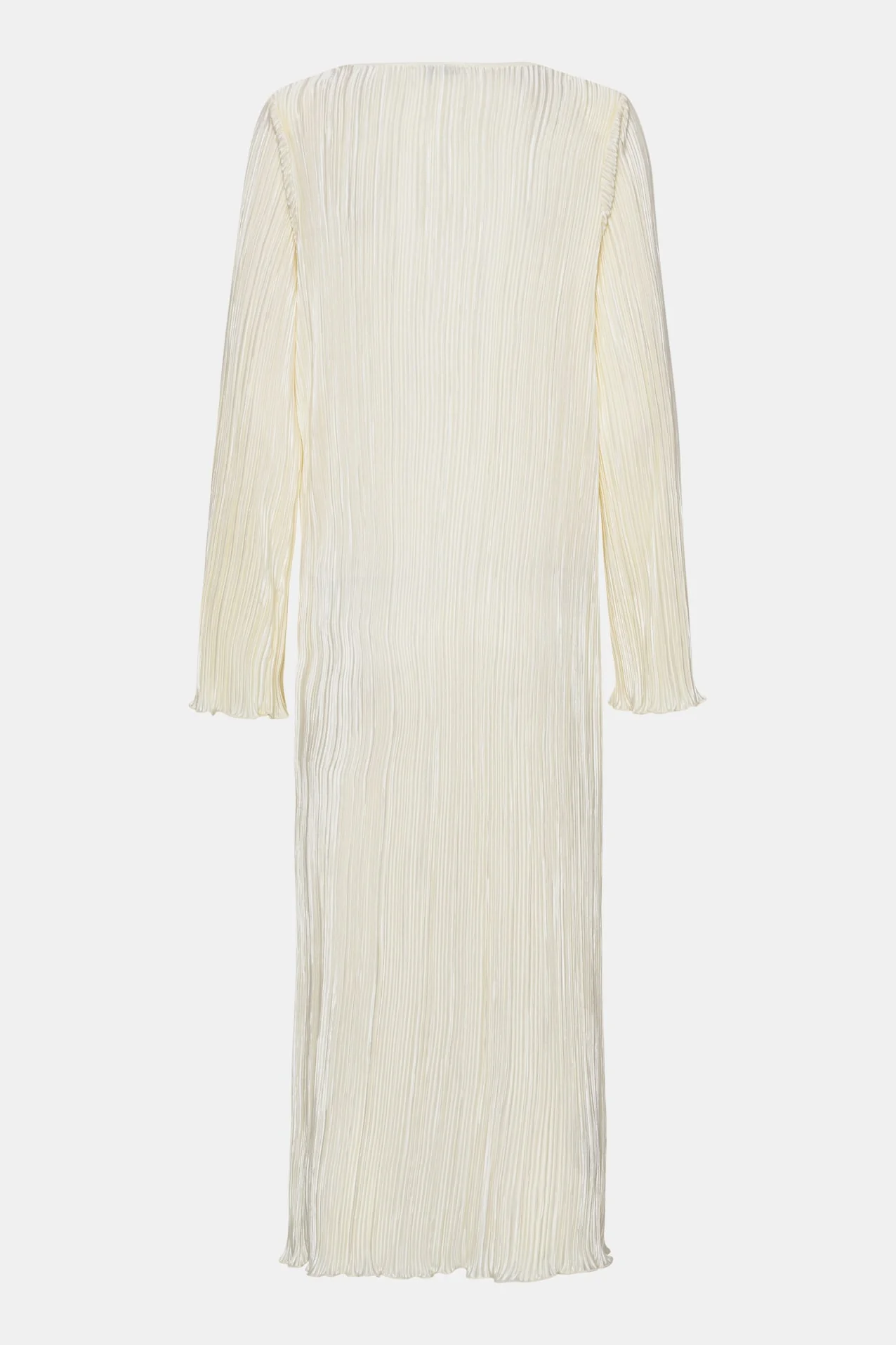 KellyIC Long Plissé Dress - Off White - Image 13