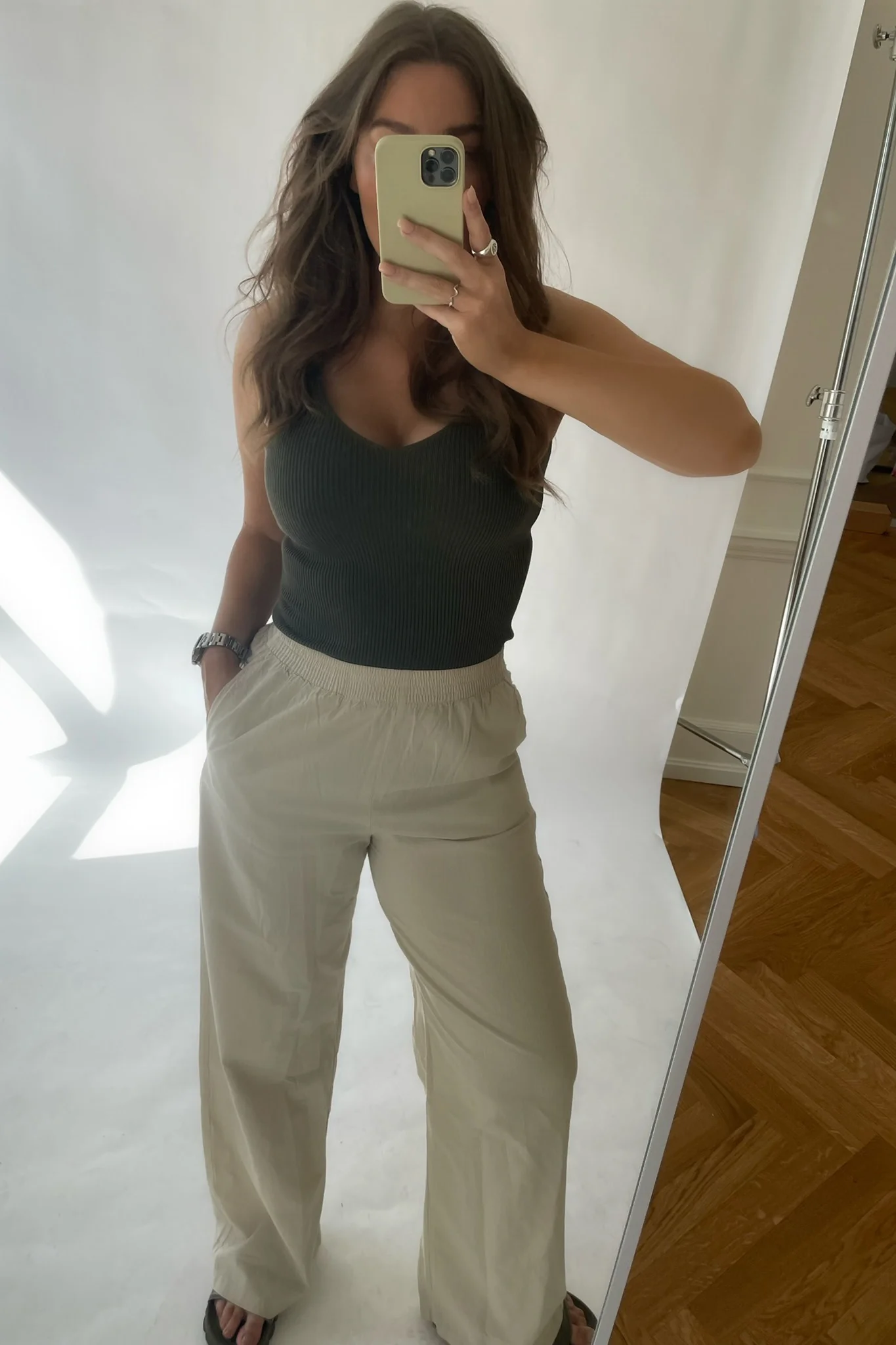 JXKira Relaxed Linen Pants - Fog - Image 6
