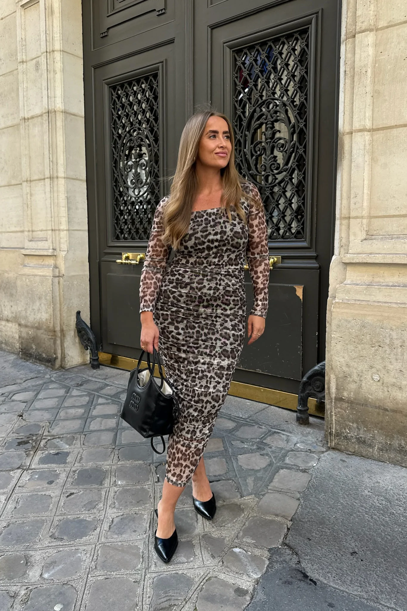 KiraIC Mesh Dress - Leo Print