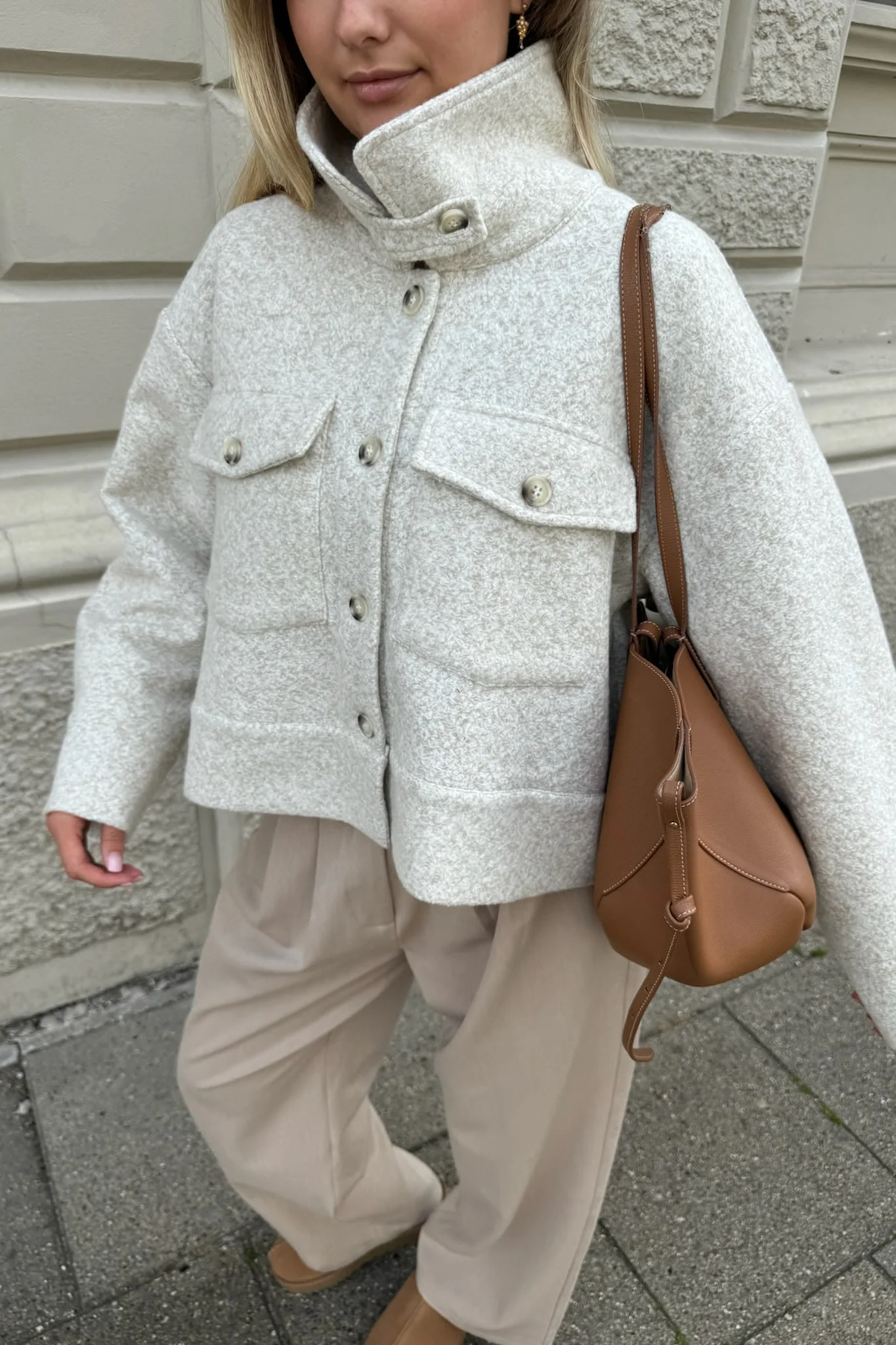 LauraIC Jacket - Sand Melange - Image 6