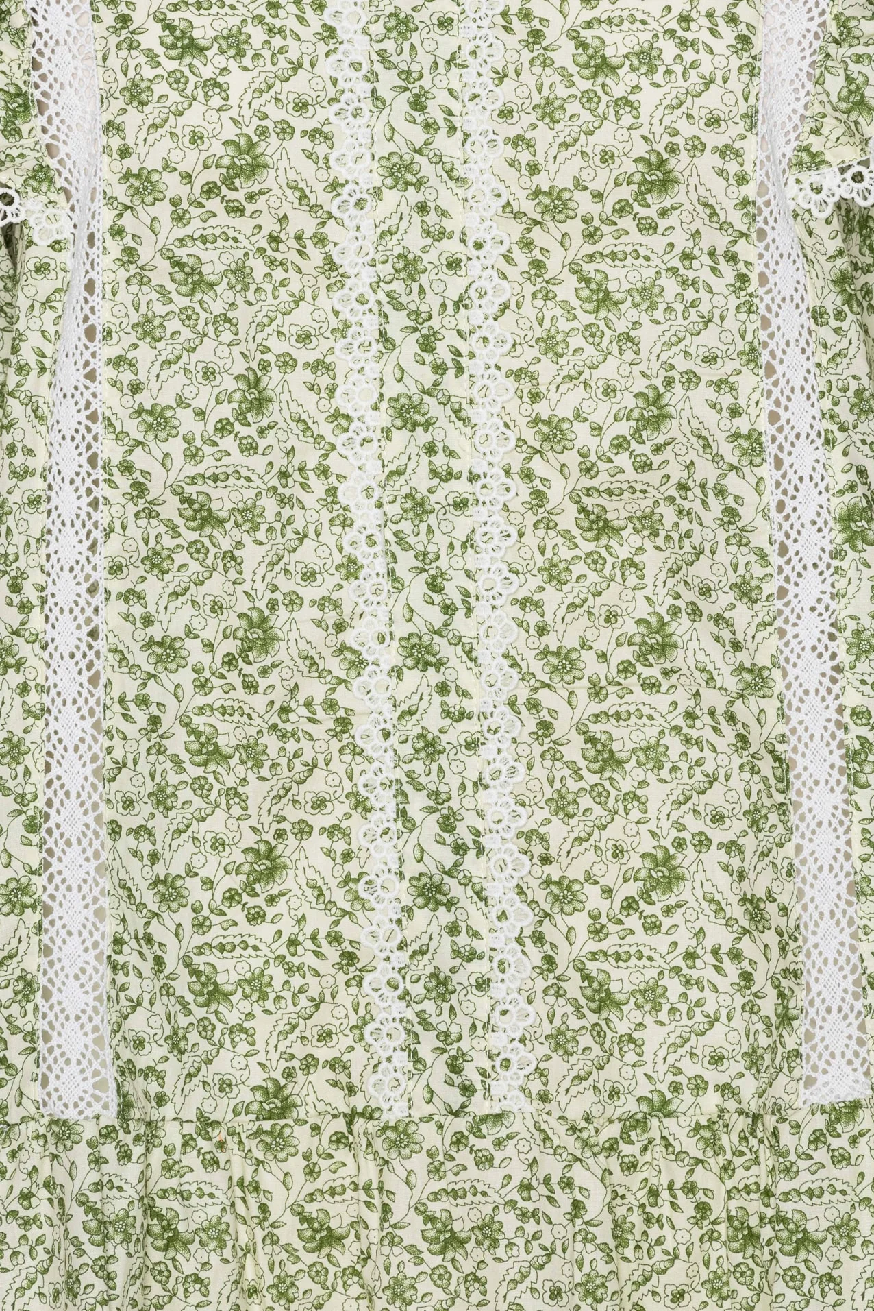 LiaIC Lace Dress - Green Garden Print - Image 7