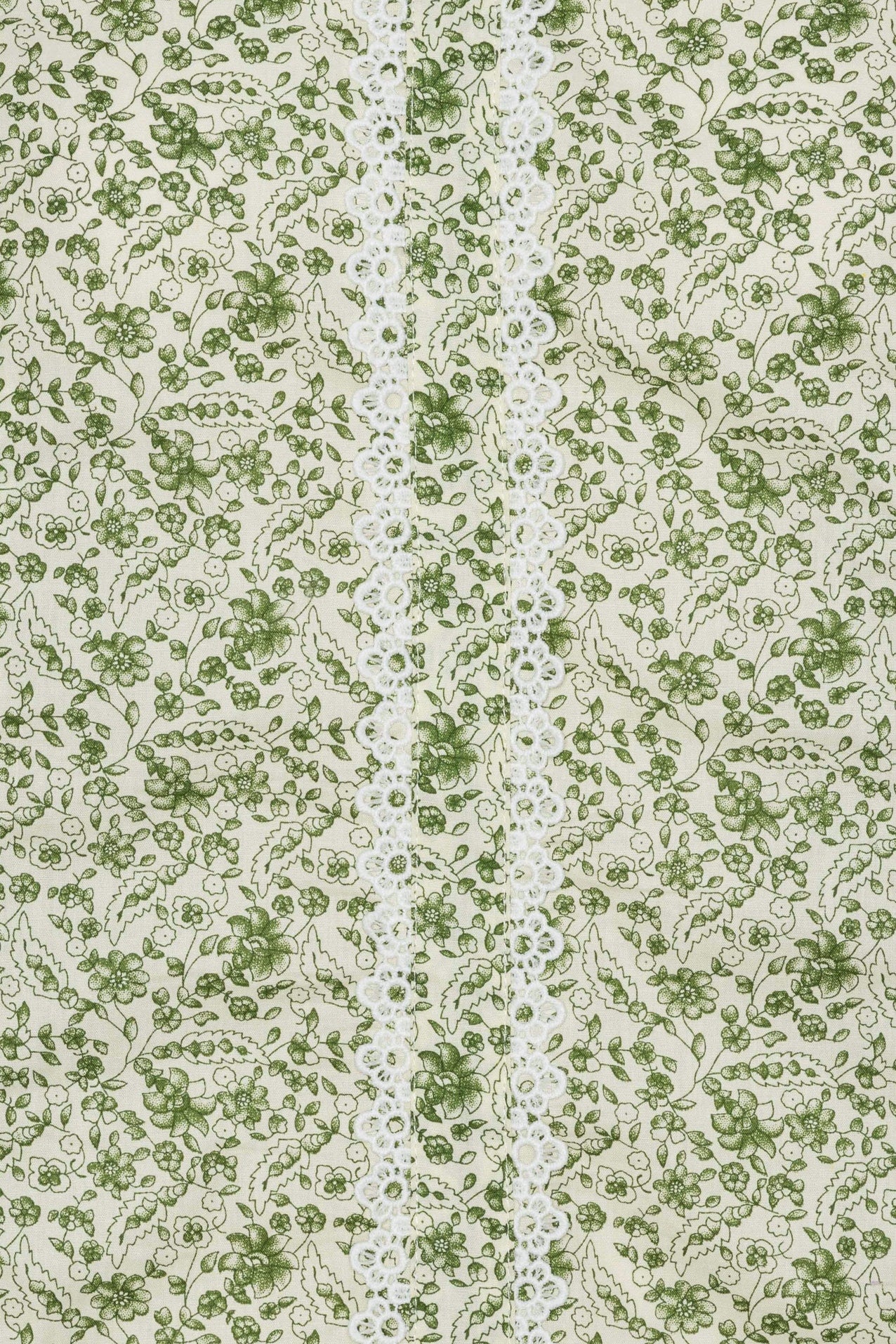 LiaIC Lace Shirt - Green Garden Print - Image 7