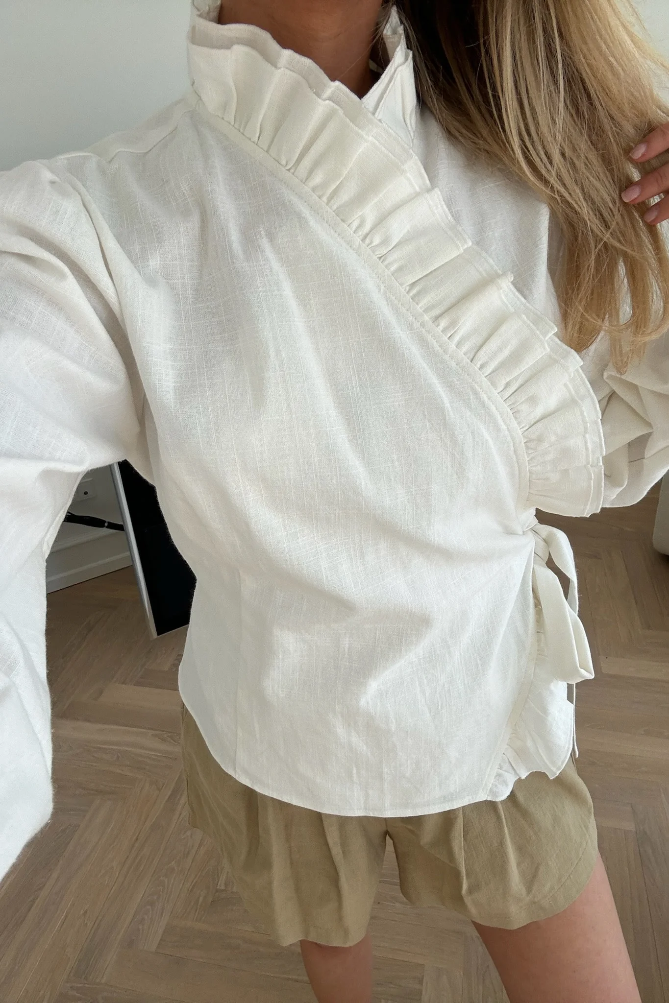 LisaIC Wrap Shirt - White - Image 12
